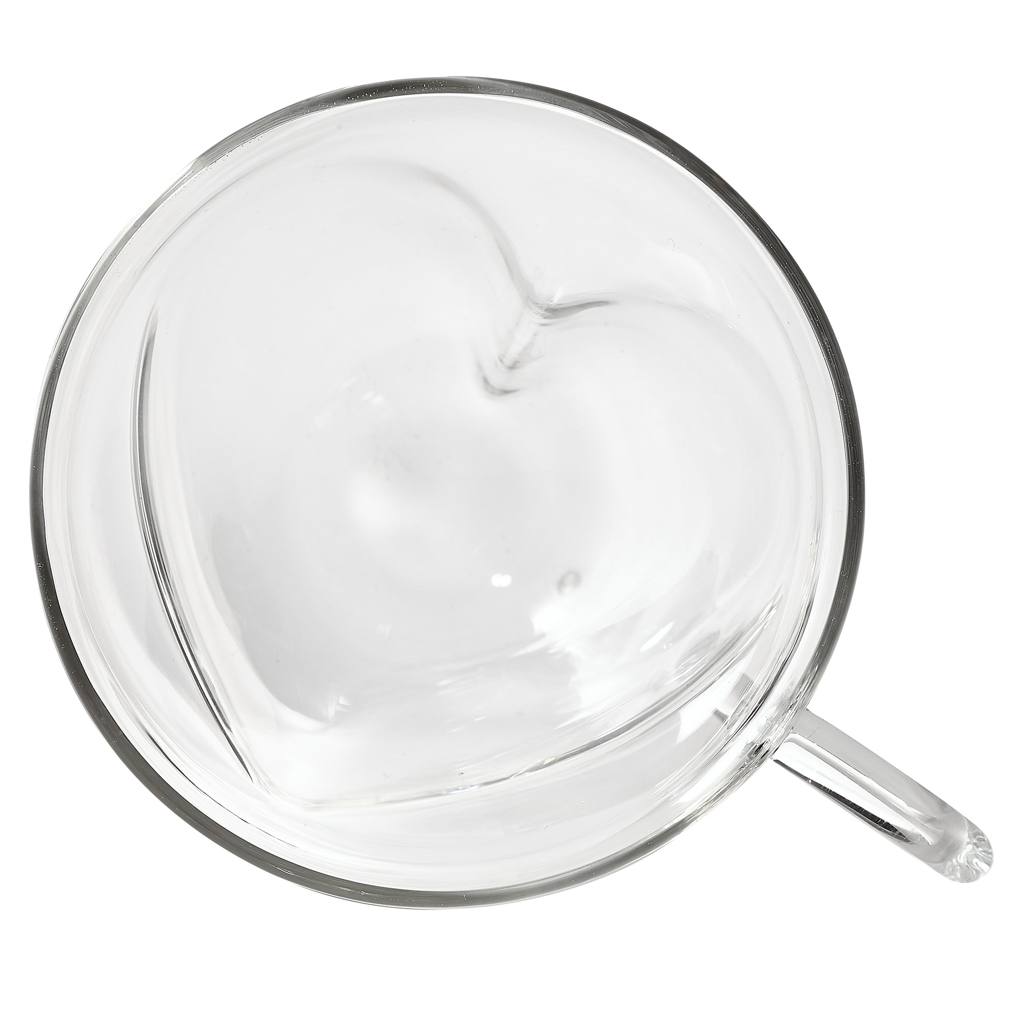 Insulated Double-Wall Glass Coffee Tea Hot or Cold Beverage Mug 2 Piece Set 180ml, Barista