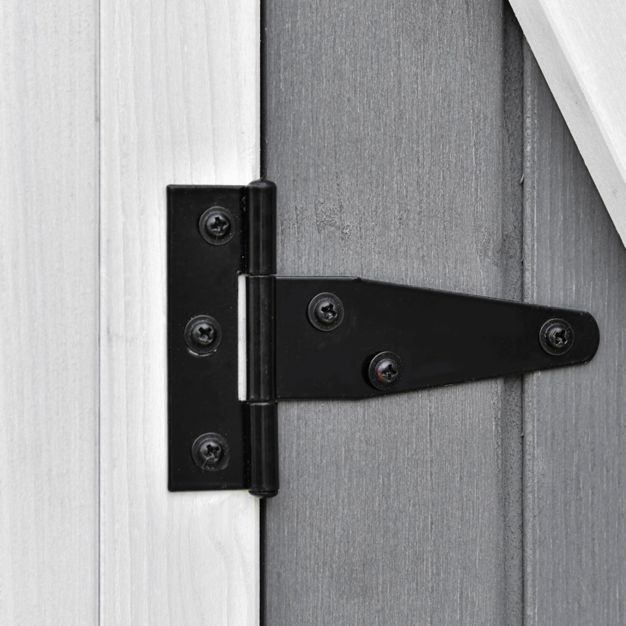 Outsunny 54.75''x29.5''x63'' Garden Storage Shed Asphalt Roof Wooden Timber Double Door Utility Storage House w/ Movable Shelf