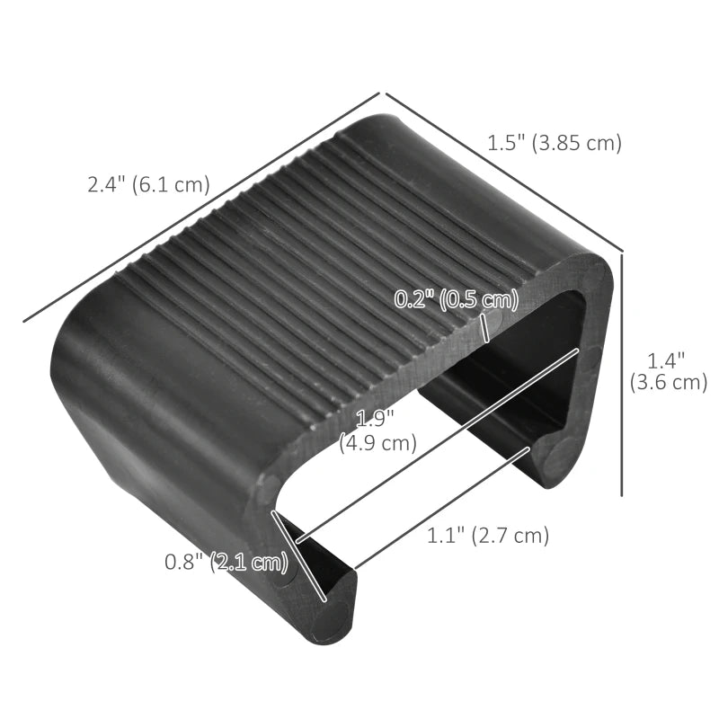 Set of 10 Fasteners Clip Outdoor Furniture Connectors Rattan Wicker Sofa Connectors