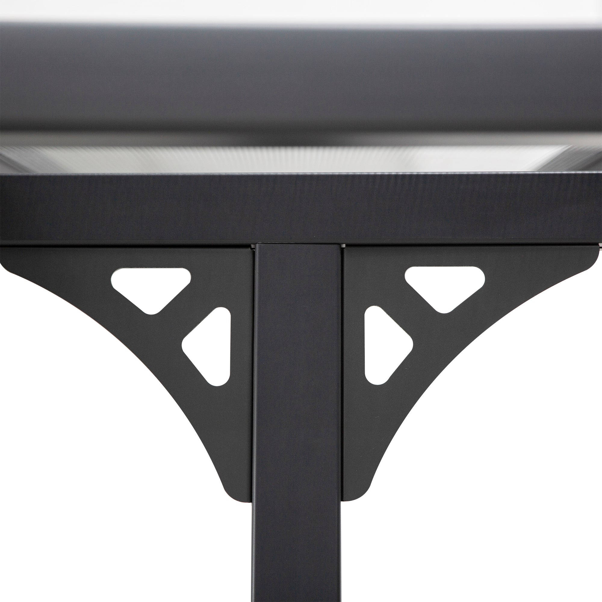 Outsunny 10'x10' Gazebo Hardtop Pergola Polycarbonate Roof Adjustable Height UV Protection Garden Backyard Grey