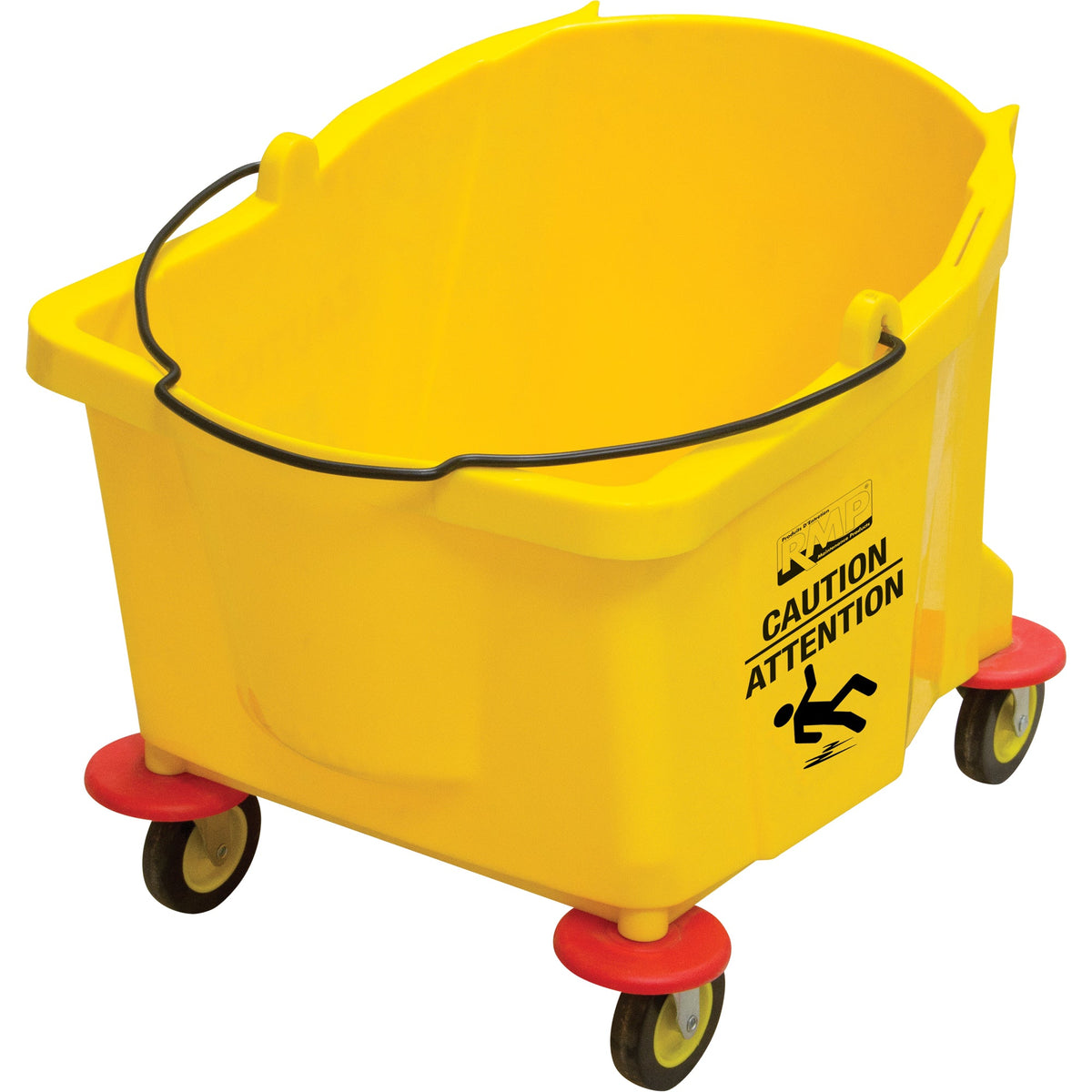 Mop Bucket, 9.5 US Gal. (38 qt.) Capacity, Yellow