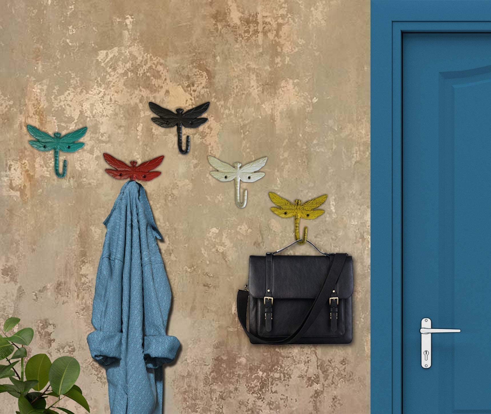 Dragonfly Hook, Antique White