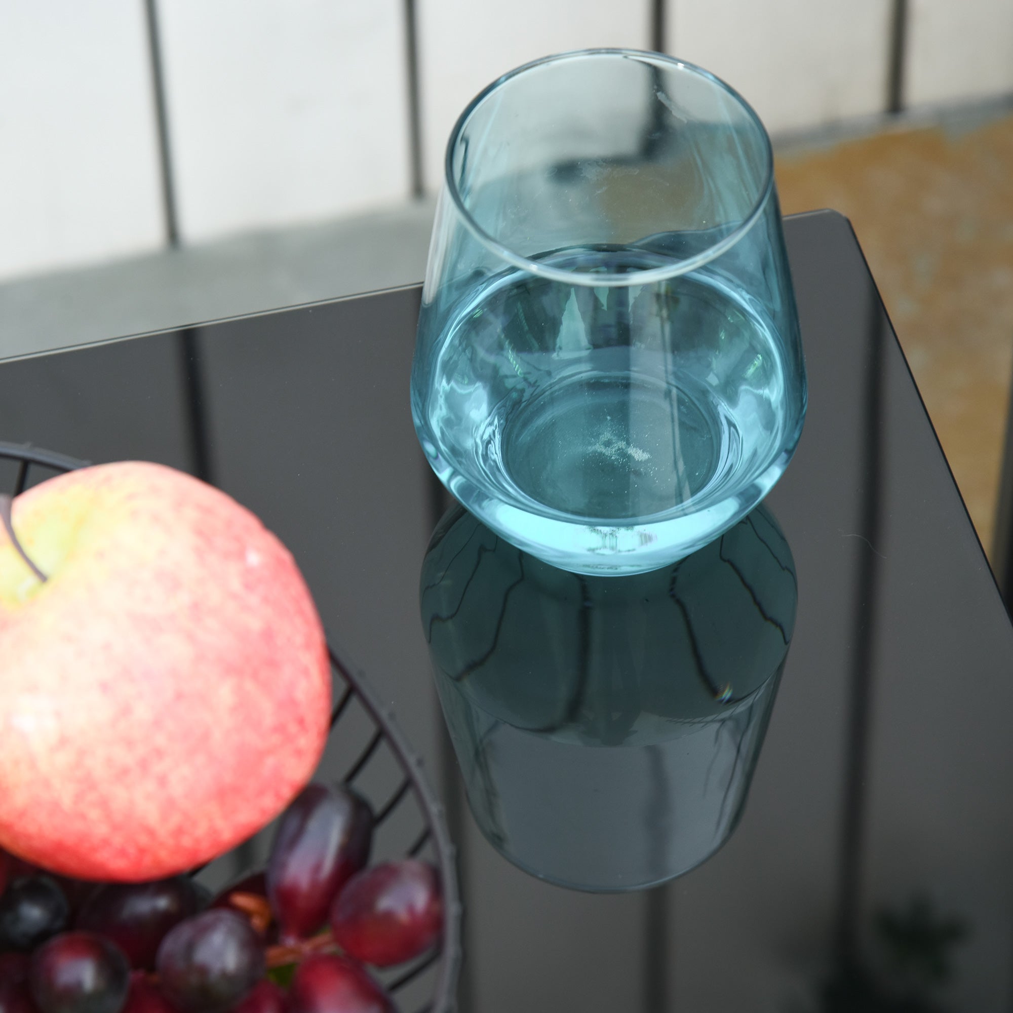 Outsunny 3 Pieces Patio Bistro Set, Outdoor PE Rattan Garden Porch Furniture w/ Cushioned Chairs & Tea Table Patio Furniture, Grey