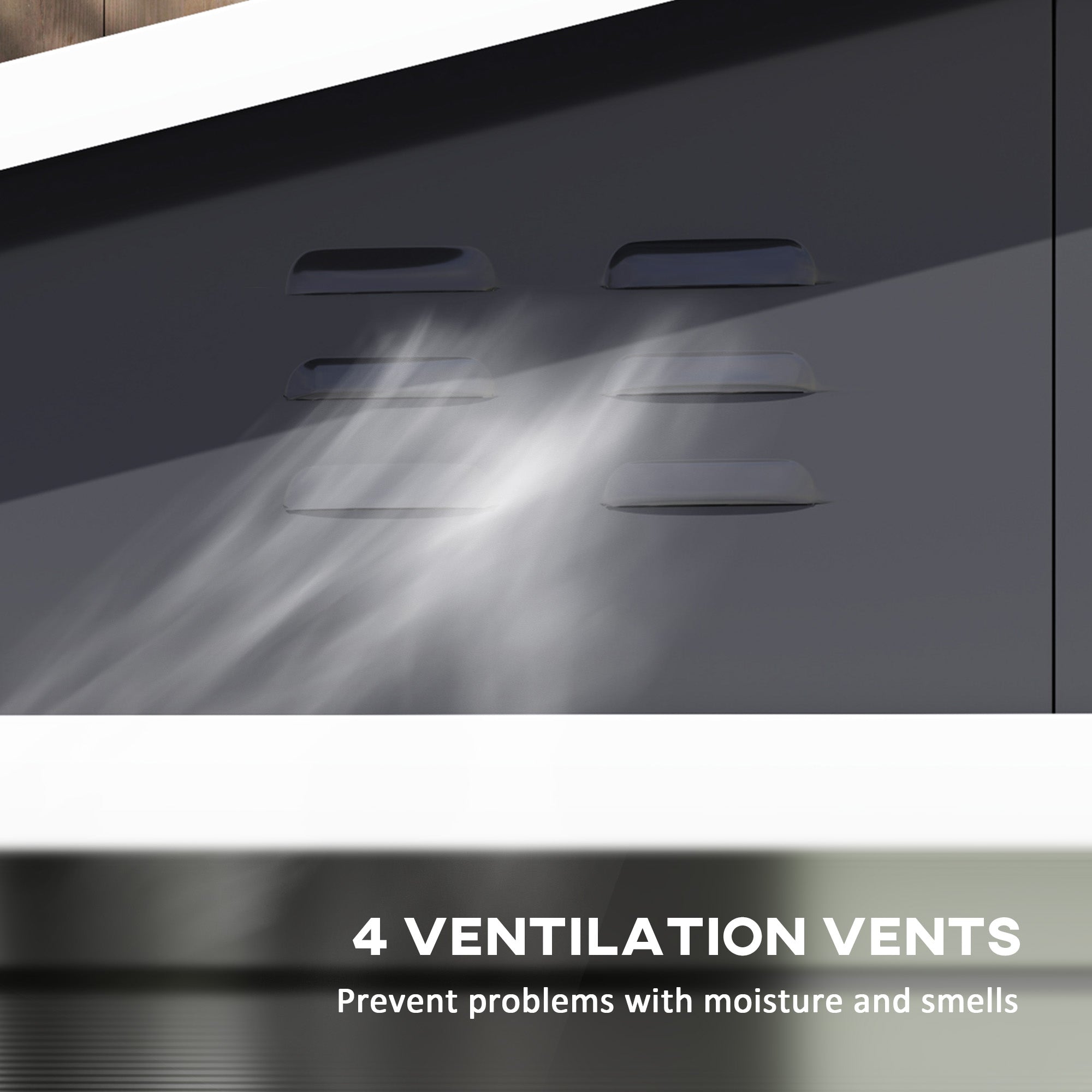 Outsunny 8' x 7' Outdoor Storage Shed, Galvanized Steel Metal Garden Shed w/ Sliding Lockable Doors, Floor Frame, Vents, Waterproof Tool Shed for Backyard, Lawn, Patio, Dark Grey