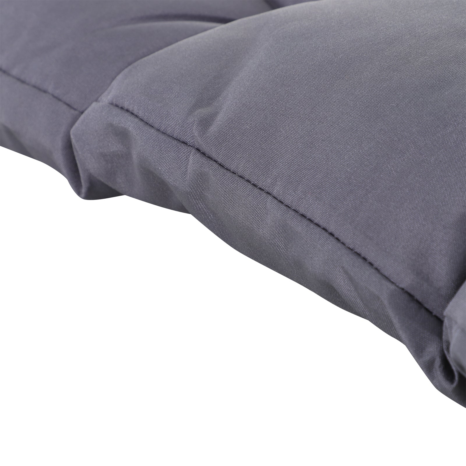 Outsunny Outdoor 2 Seater Bench Cushion with Backrest Non Slip Garden Patio Soft Pad Grey
