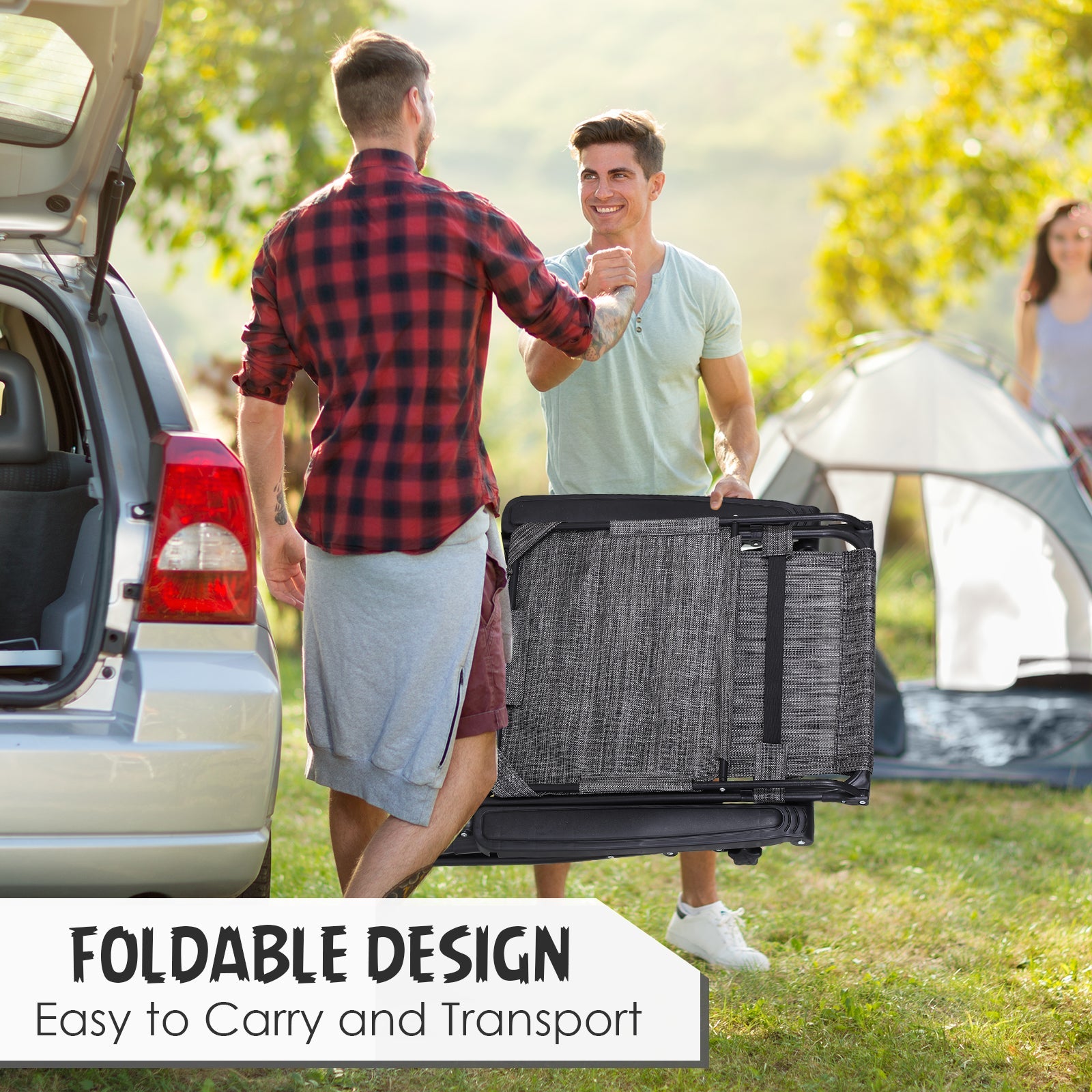 Outsunny 2-Piece Zero Gravity Chair, Adjustable Patio Lounge Chair Reclining Seat W/ Cup Holder & Canopy Shade Dark, Grey