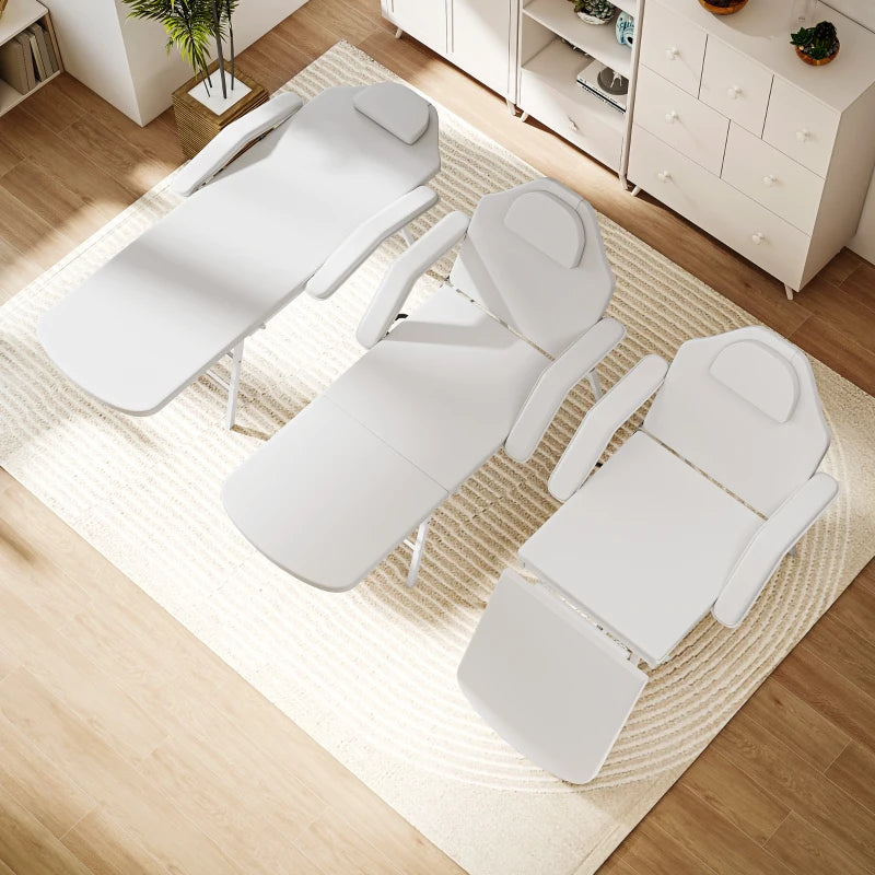Portable Massage Table, Foldable Massage Bed, White