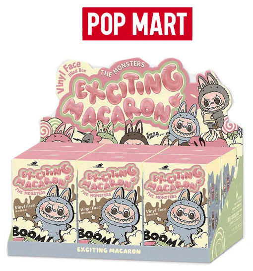 Authentic POP MART Labubu The Monsters Exciting Macaron Plush Figure (Blind Box)