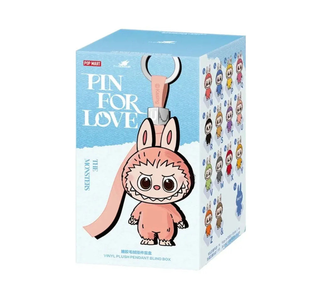 Authentic POP MART Labubu The Monsters Pin for Love Plush N-Z (Blind Box)