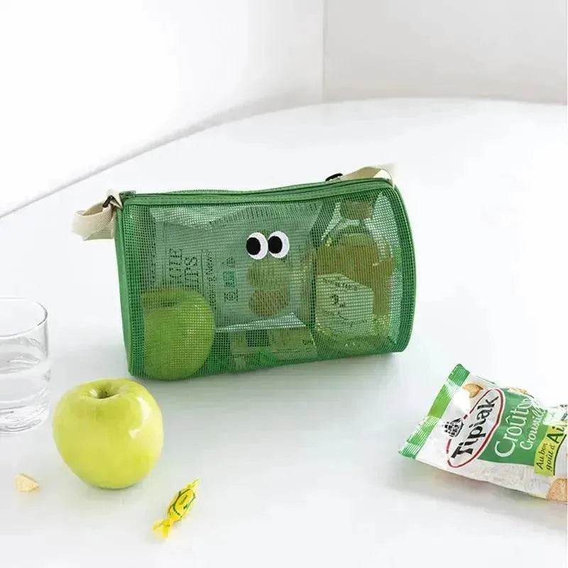 Large Capacity Waterproof Beach Bag Mesh Breathable Toiletry Storage Handbag