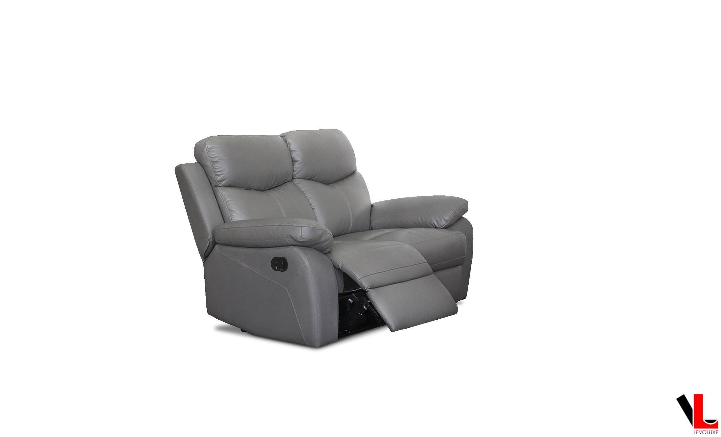 Aveon 62" Pillow Top Arm Reclining Loveseat in Leather Match - Available in 2 Colours