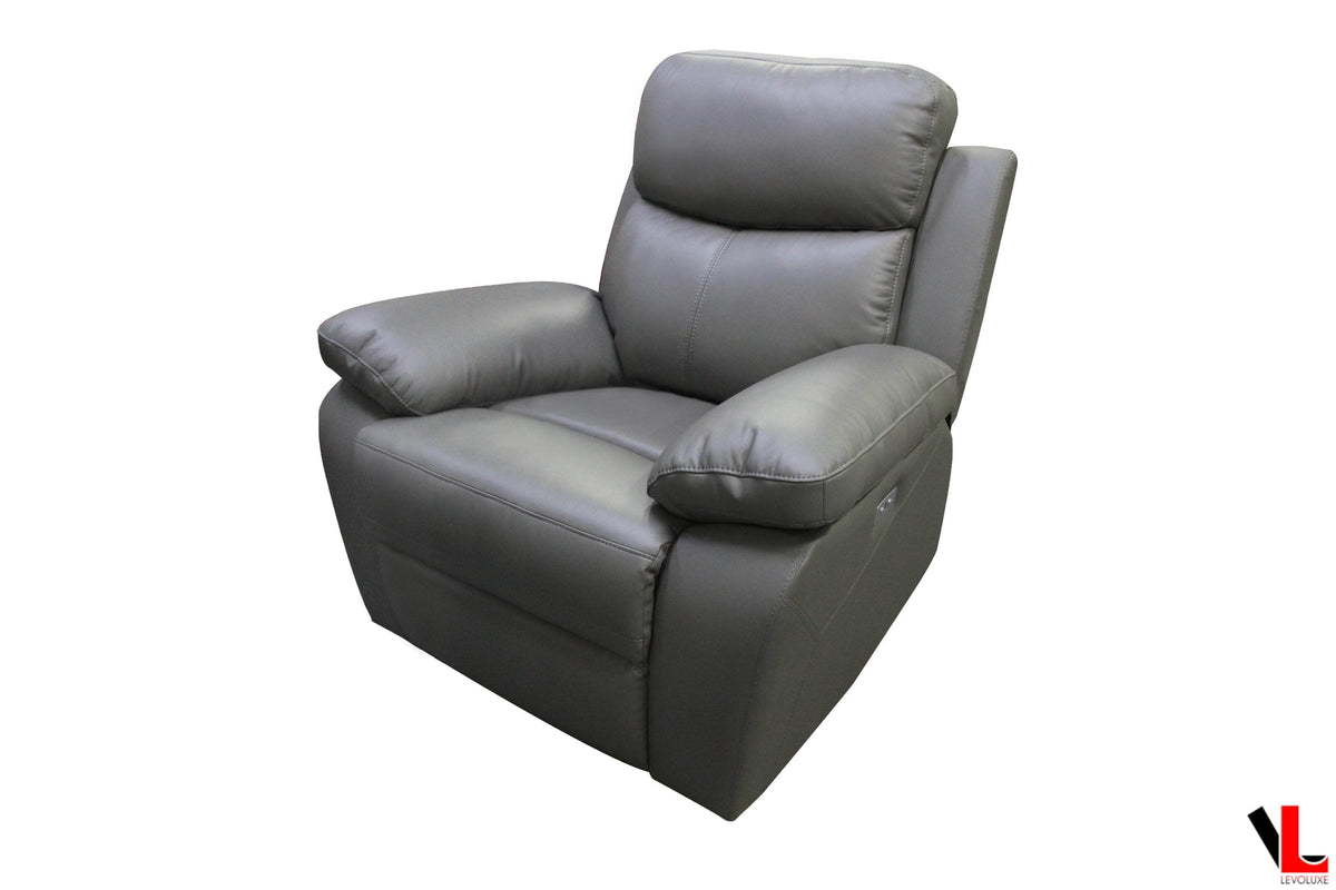 Aveon 3 Piece Pillow Top Arm Reclining Sofa, Loveseat and Chair Set in Leather Match - Available in 3 Colours