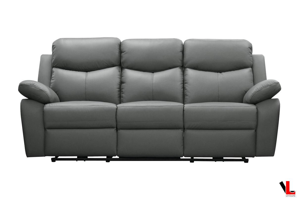 Aveon 3 Piece Pillow Top Arm Reclining Sofa, Loveseat and Chair Set in Leather Match - Available in 3 Colours