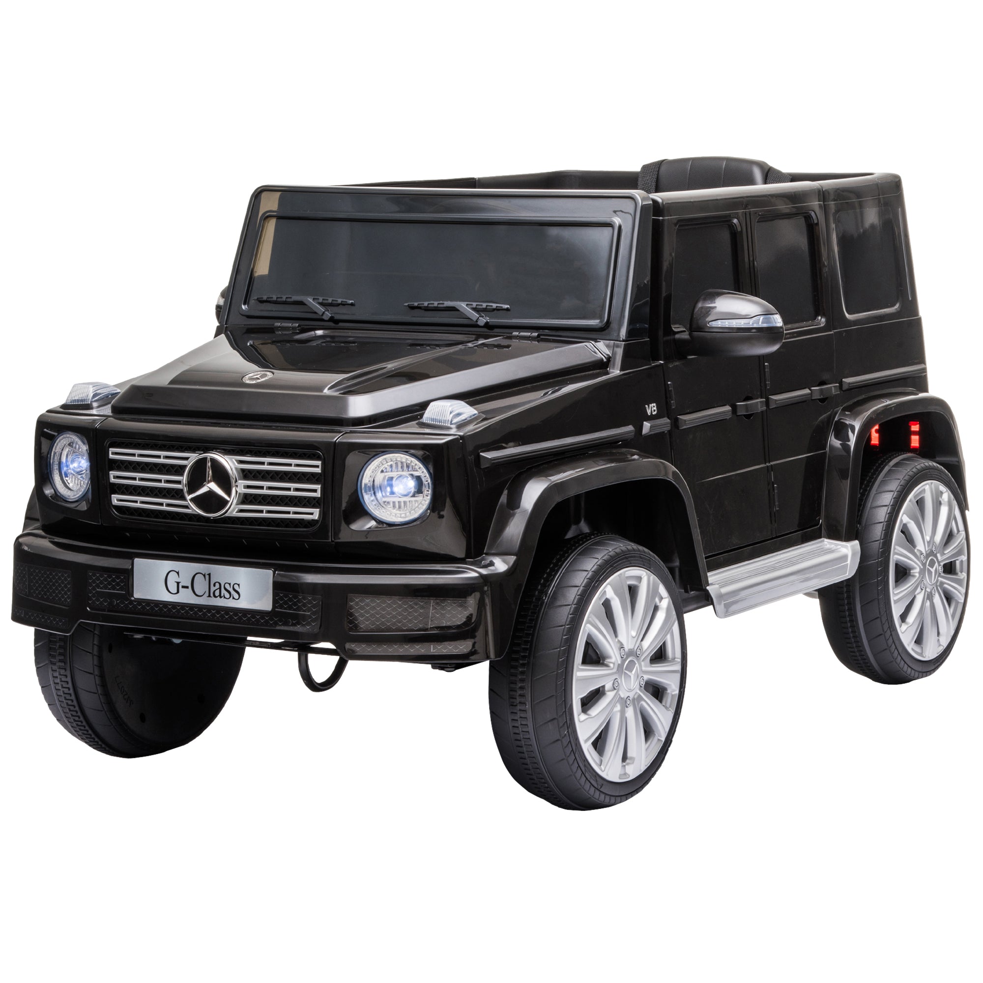 Aosom 12V Battery-Powered Kids Ride On Mercedes Benz G500 Car with Parental Remote Control Music Lights MP3