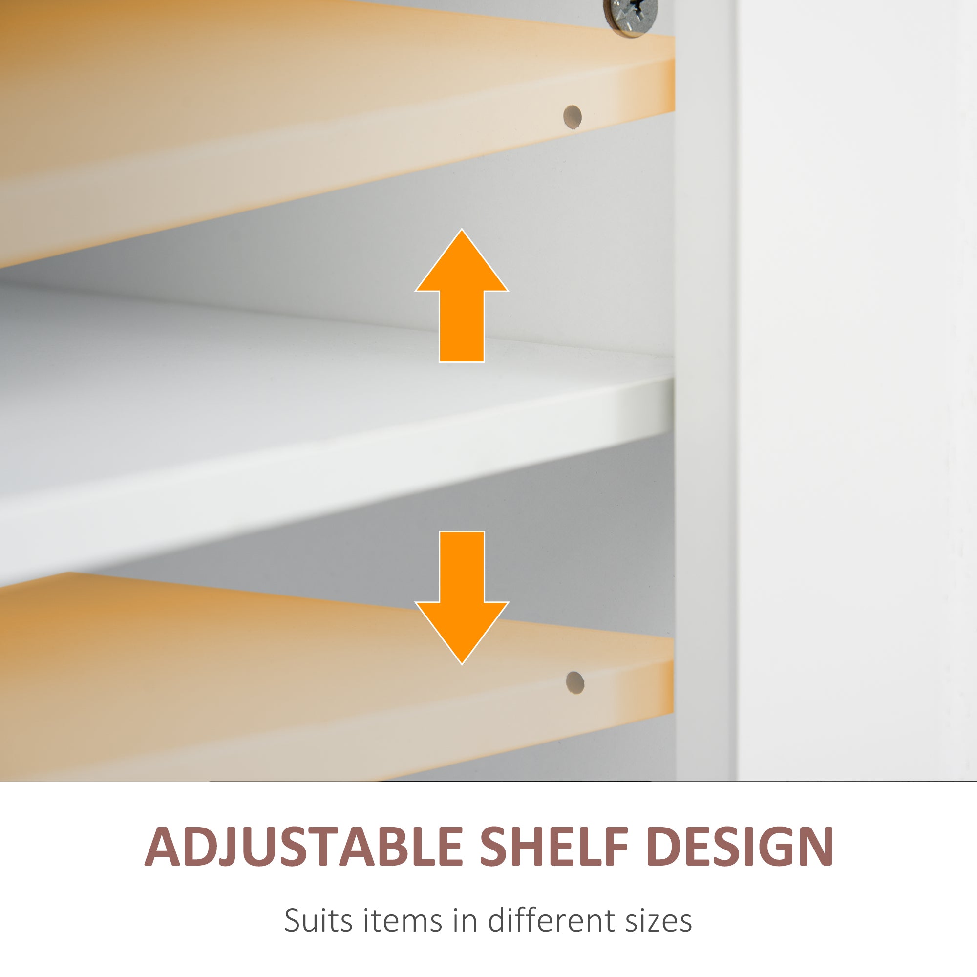 HOMCOM Pristine Pantry: Kitchen Island Trolley Cart Rolling Storage with Rubber Wood Top, Spice Rack, Towel Rack, White Finish