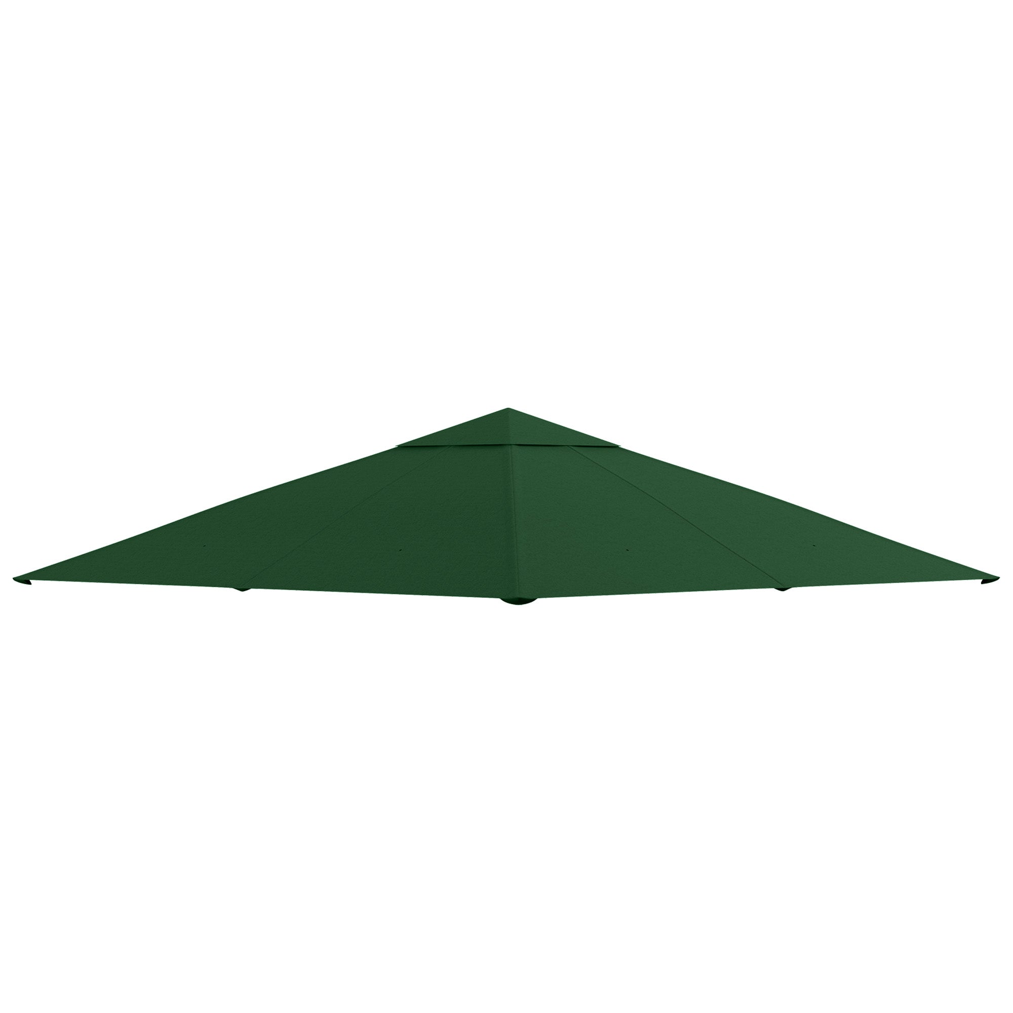 Outsunny Gazebo Canopy Replacement 9.84 x 9.84ft UV Protected Top Sun Shade Green