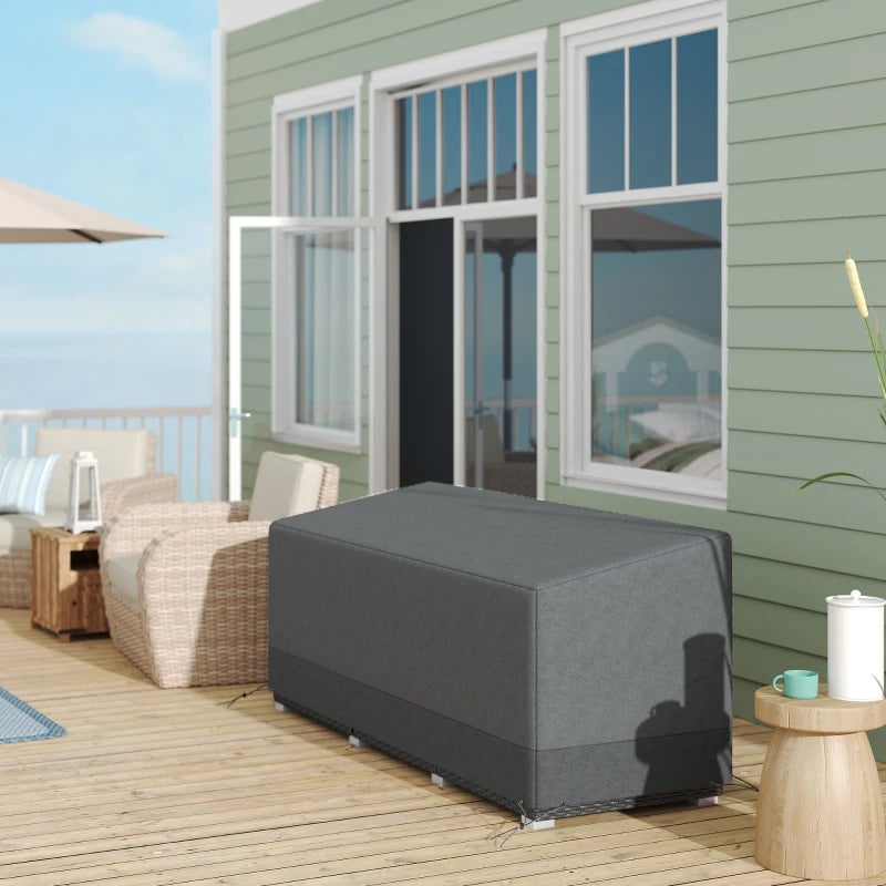 Patio Furniture Covers Waterproof for 3 Seater Sofa, 600D Heavy Duty Oxford Outdoor Patio Cover, 75" x 28.3" x 29.9", Grey