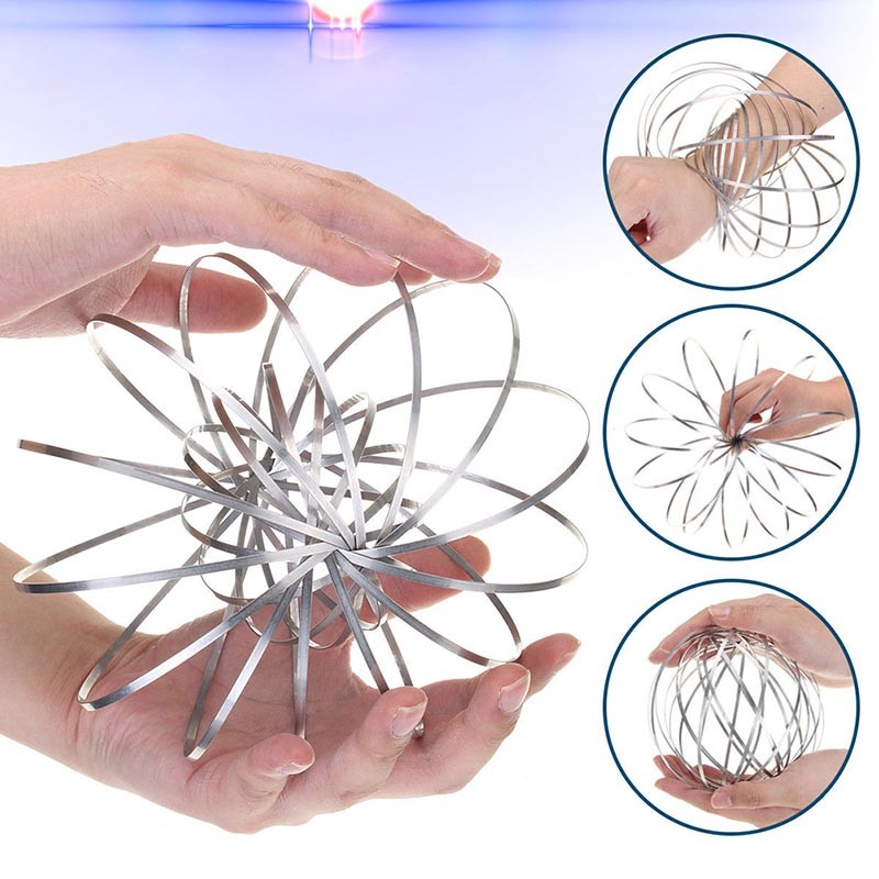 Flow Ring Kinetic Spring Toy 3D Sculpture Ring Magic Ring
