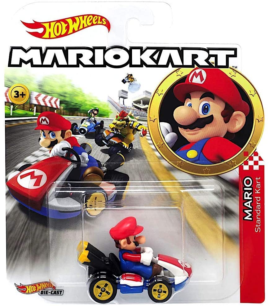 Hot Wheels Die-Cast 1/64 Mario Kart - Mario Standard Kart