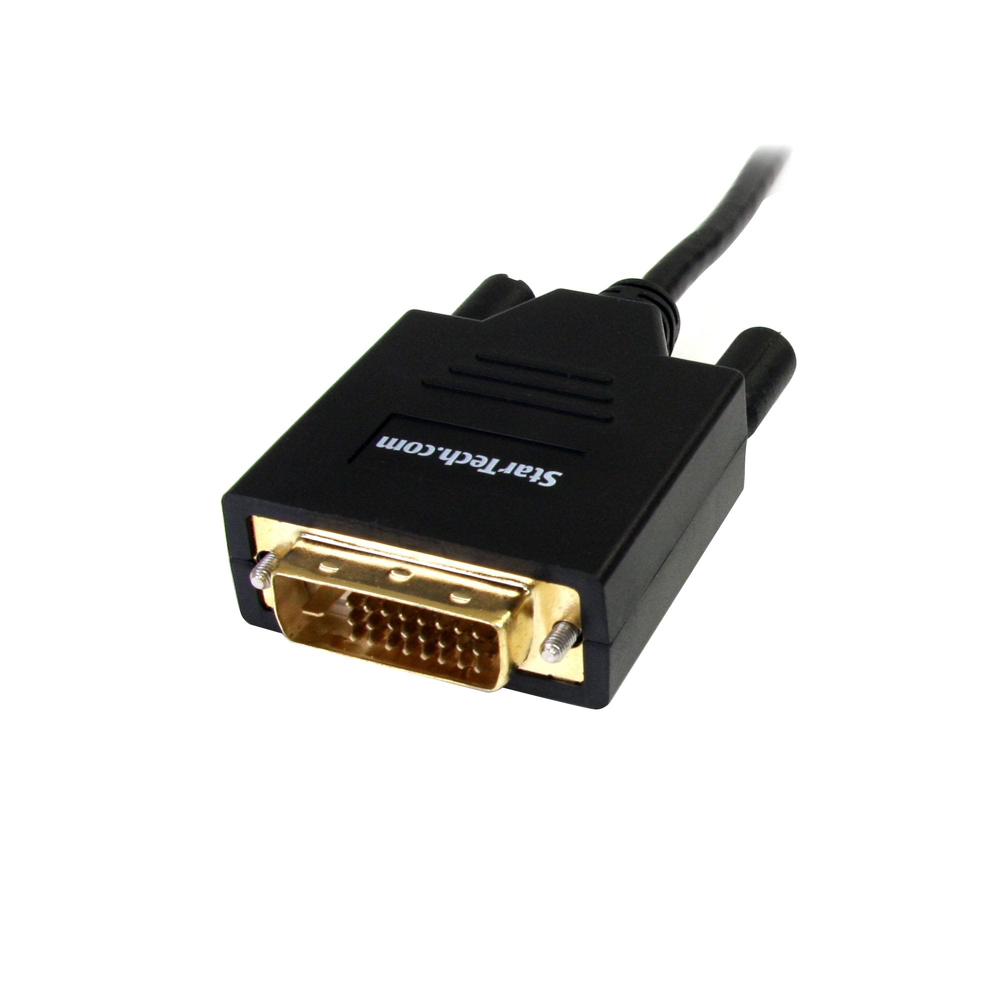 6ft (1.8m) Mini DisplayPort to DVI Cable - Mini DP to DVI Adapter Cable - 1080p Video - Passive mDP to DVI-D Single Link, mDP or Thunderbolt 1/2 Mac/PC to DVI Monitor/Display