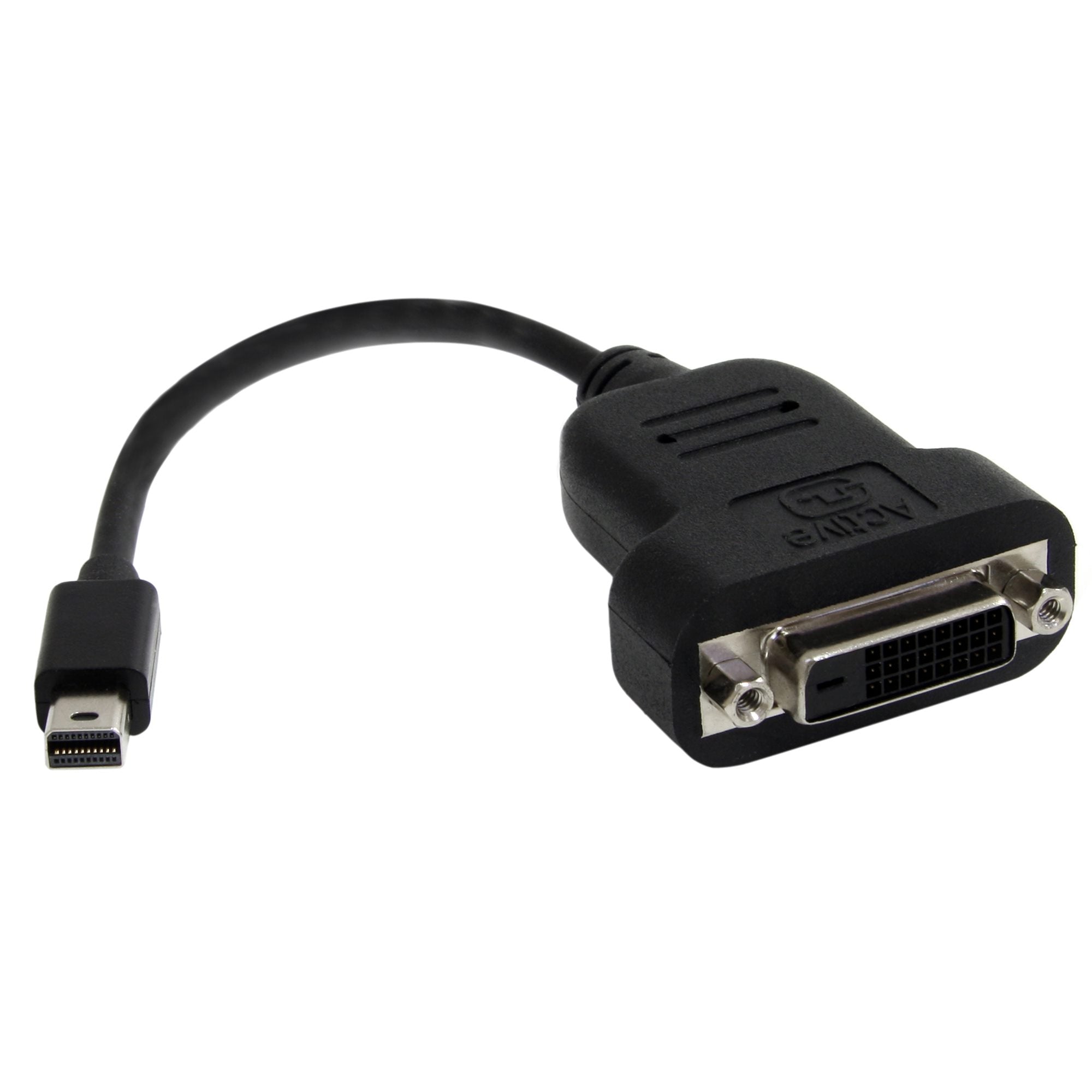 Mini DisplayPort to DVI Adapter - Active Mini DisplayPort to DVI-D Adapter Converter - 1080p Video - mDP or Thunderbolt 1/2 Mac/PC to DVI Monitor Dongle, mDP to DVI Single-Link