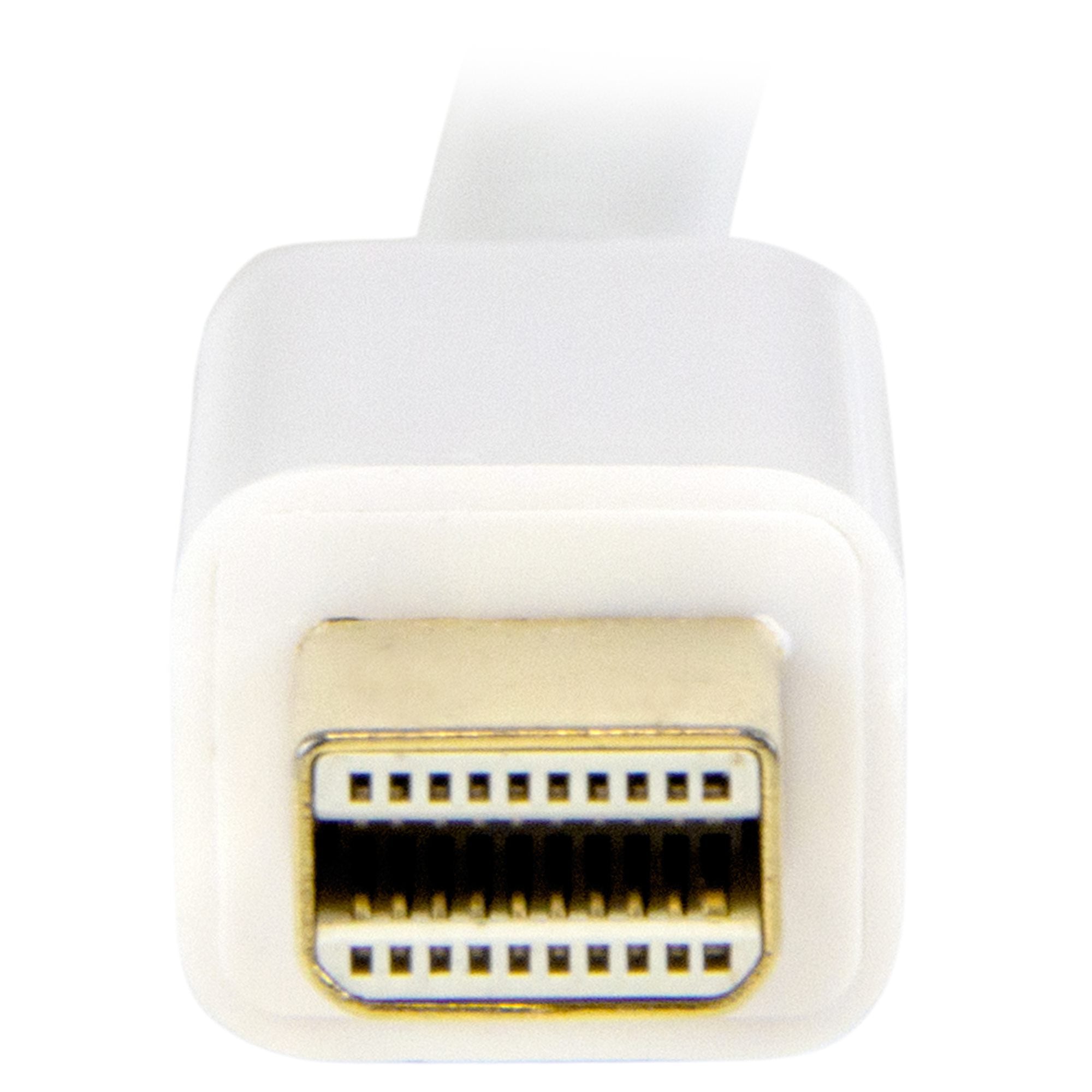 6.6ft (2m) Mini DisplayPort to HDMI Cable - 4K 30Hz Video - mDP to HDMI Adapter Cable - Mini DP or Thunderbolt 1/2 Mac/PC to HDMI Monitor - mDP to HDMI Converter Cord - White