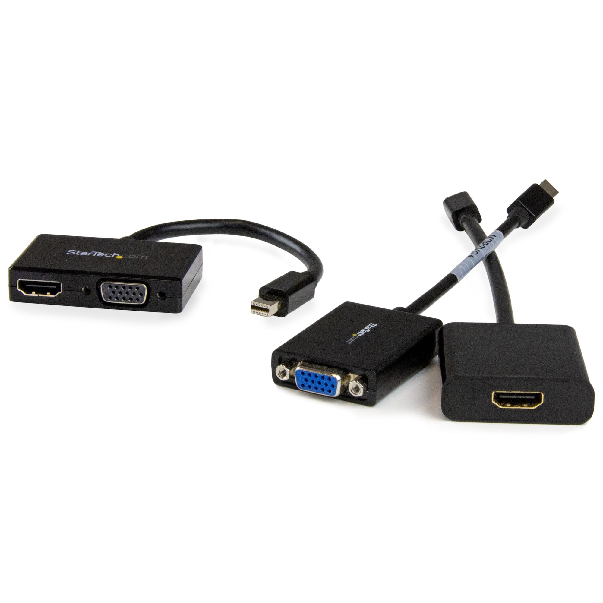 Travel A/V Adapter: 2-in-1 Mini DisplayPort to HDMI or VGA Converter