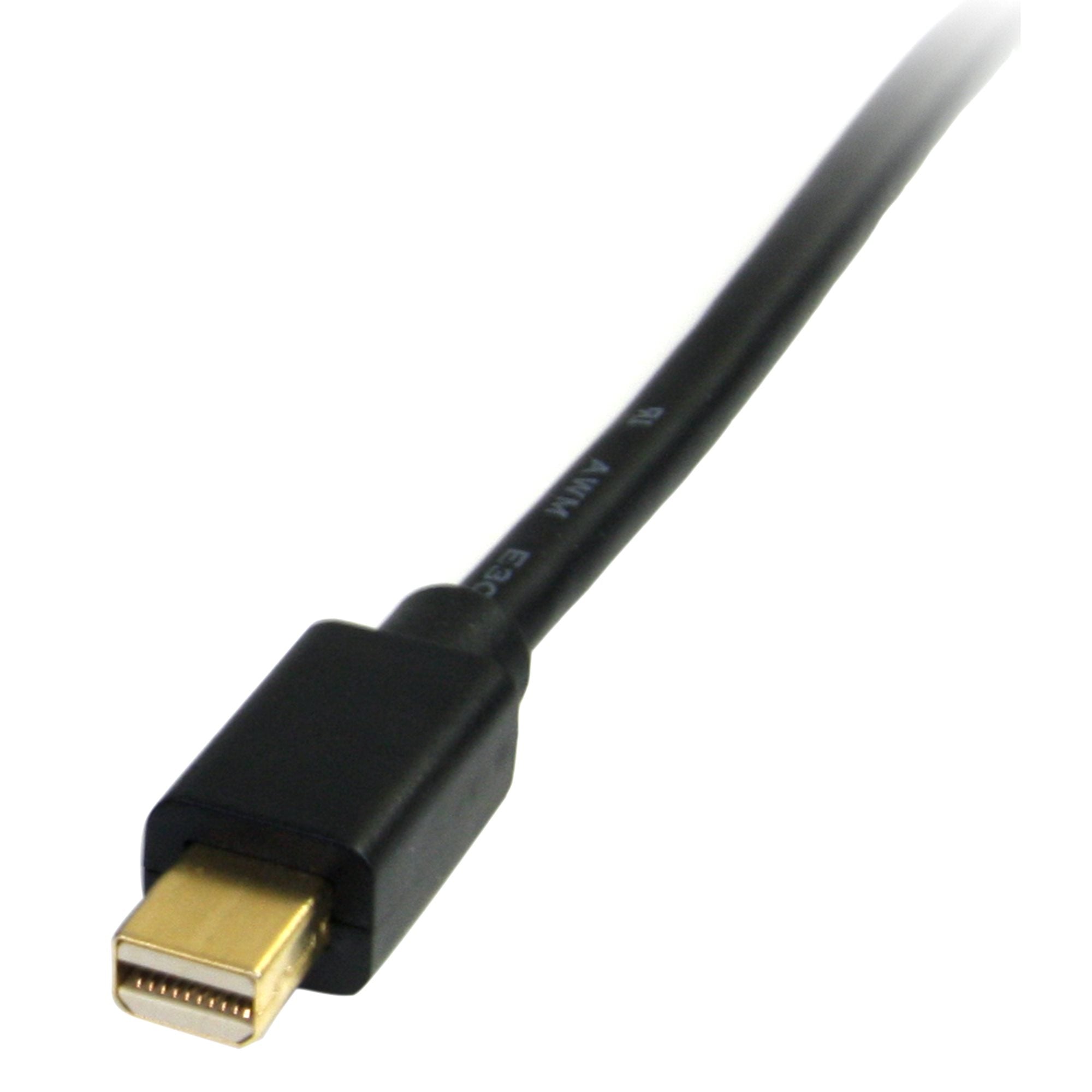 6ft (1.8m) Mini DisplayPort to VGA Cable - Active Mini DP to VGA Adapter Cable - 1080p Video - mDP 1.2 or Thunderbolt 1/2 Mac/PC to VGA Monitor/Display - Converter Cord