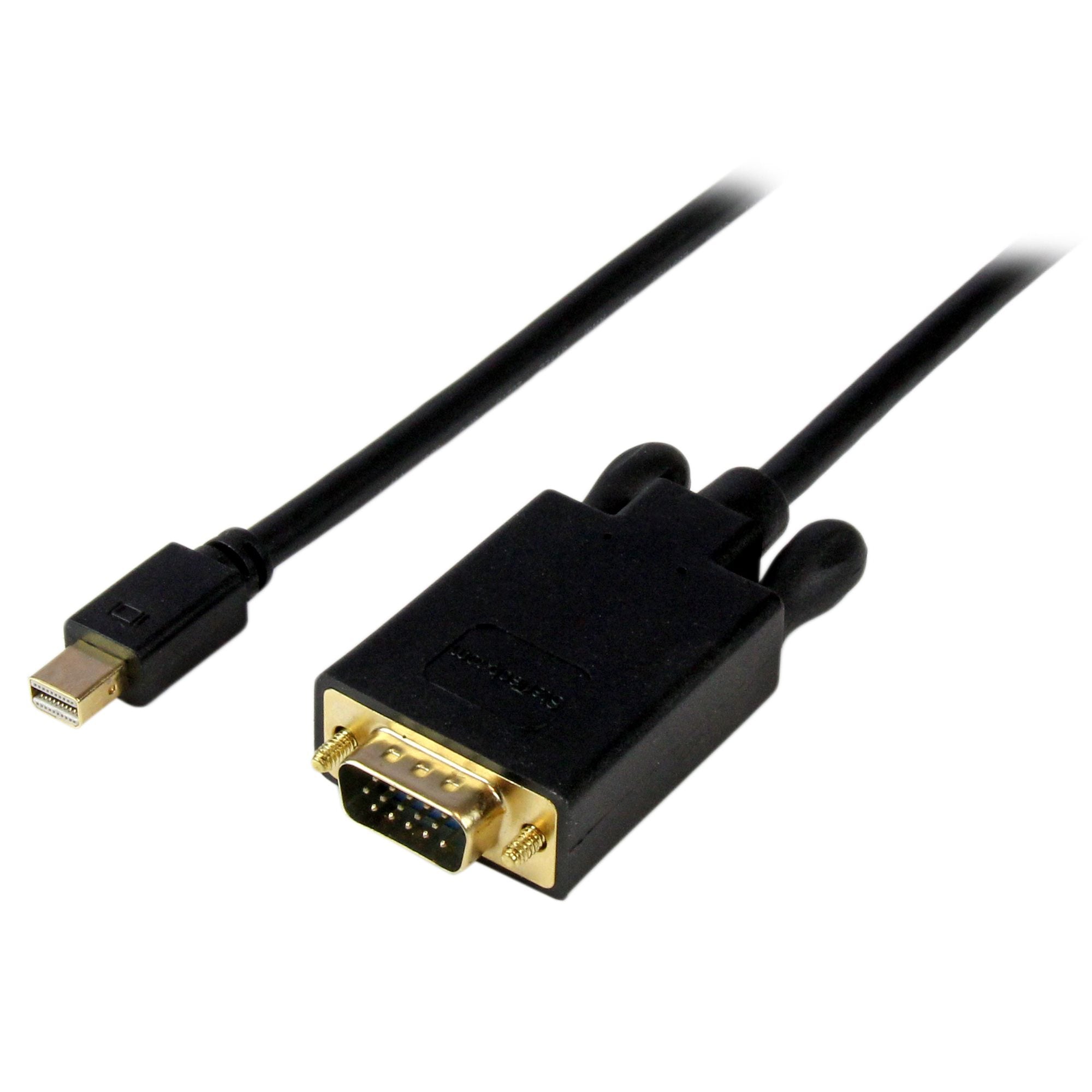 Mini DisplayPort to VGA Cable - Active Mini DP to VGA Adapter Cable - 1080p Video - mDP 1.2 or Thunderbolt 1/2 Mac/PC to VGA Monitor/Display - Converter Cord
