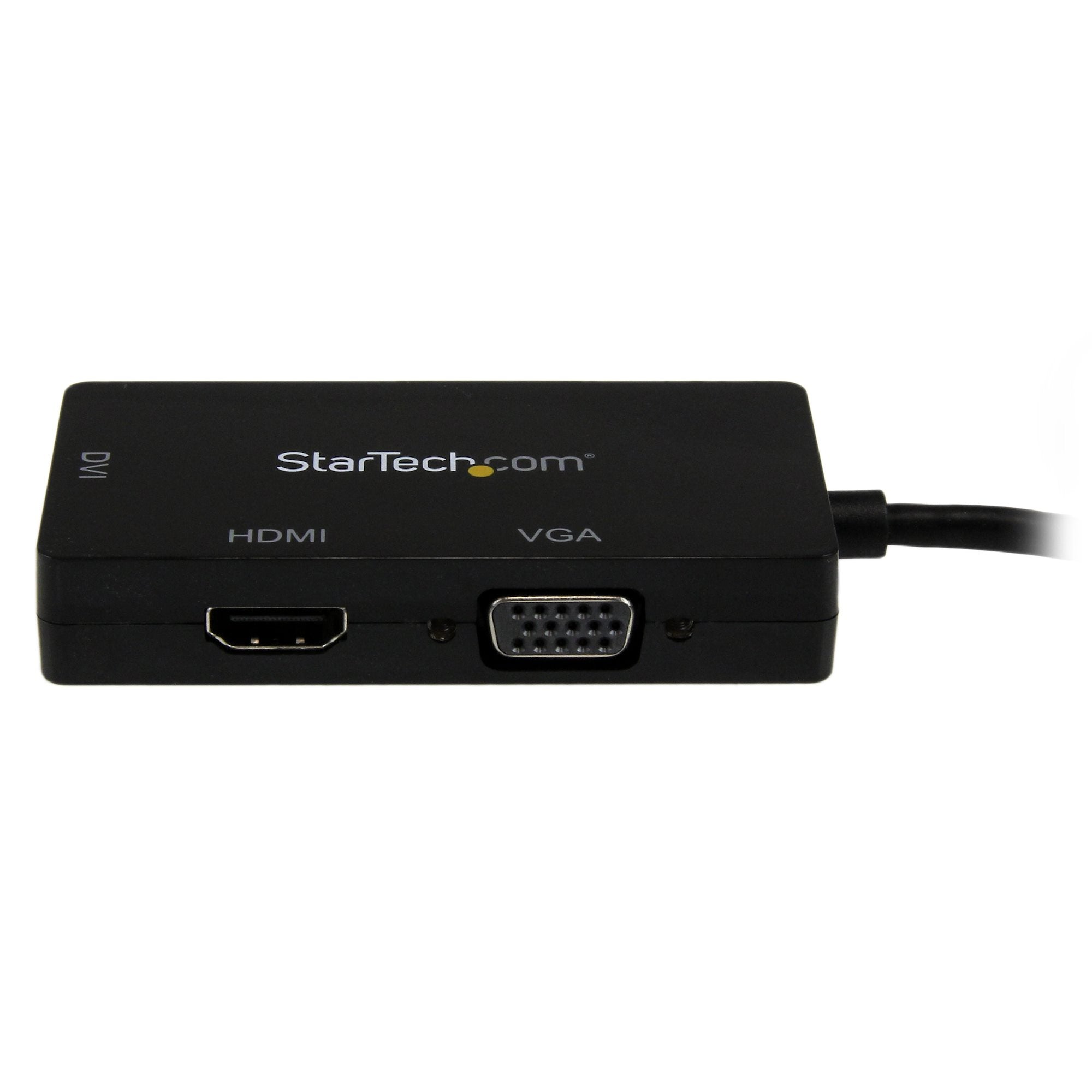 Travel A/V Adapter: 3-in-1 Mini DisplayPort to VGA DVI or HDMI Converter