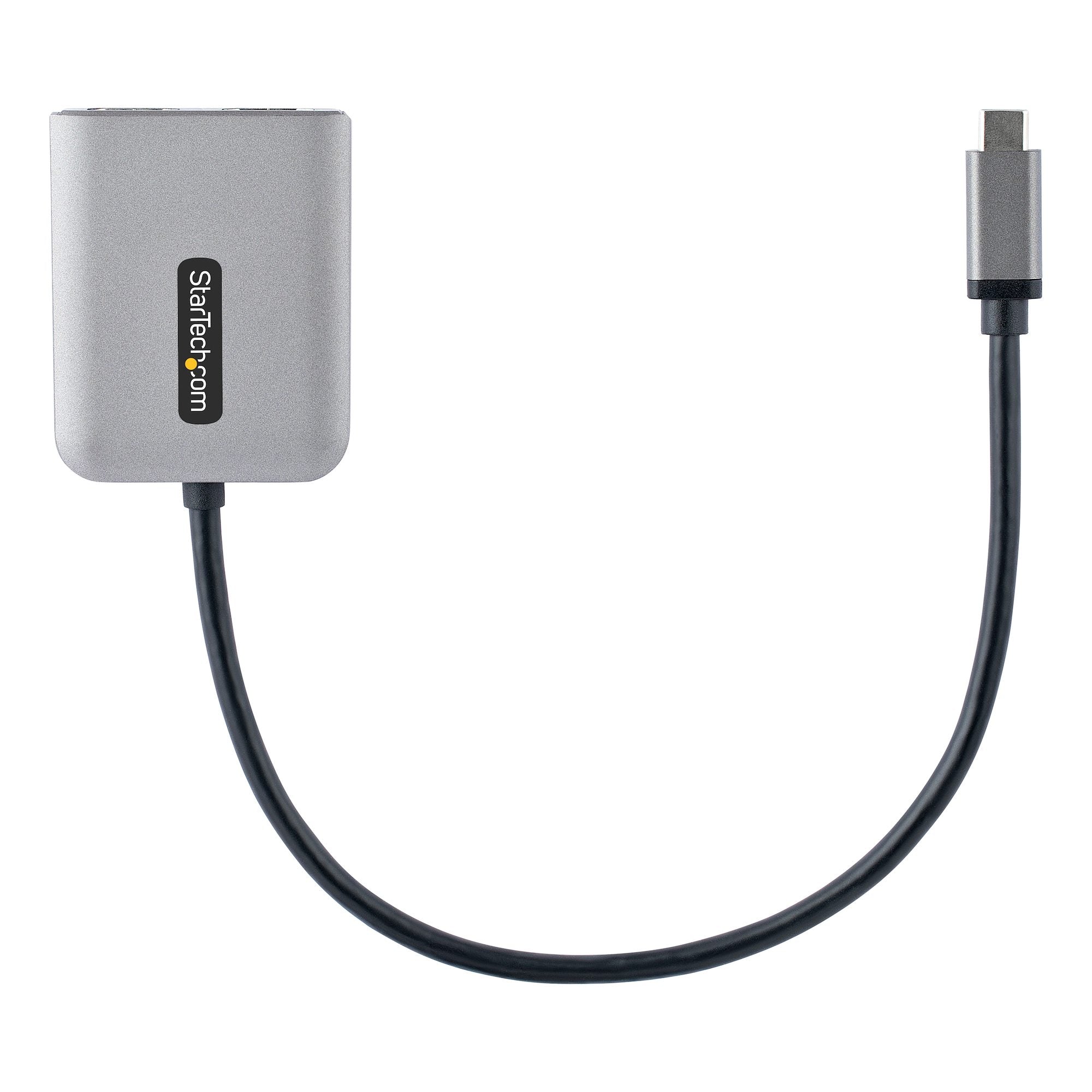 USB-C to Dual HDMI Adapter, USB Type-C Multi-Monitor MST Hub, Dual 4K 60Hz HDMI Laptop Display Extender / Splitter, HDR, Extra-Long Built-In Cable - Windows Only