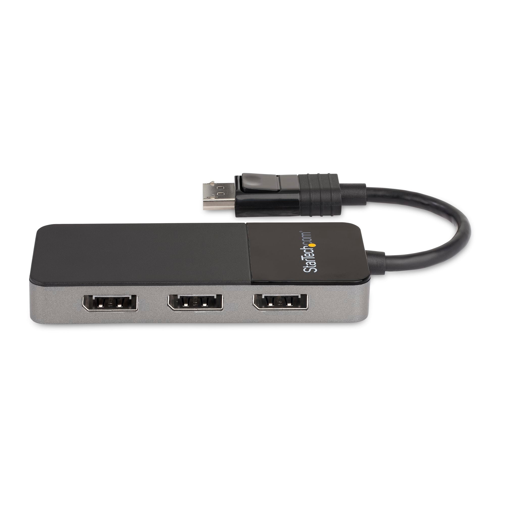 3-Port DisplayPort 1.4 Splitter, DisplayPort to 3x DP Multi-Monitor Adapter, Triple 4K Computer MST Hub, USB Bus-Powered - Windows Only