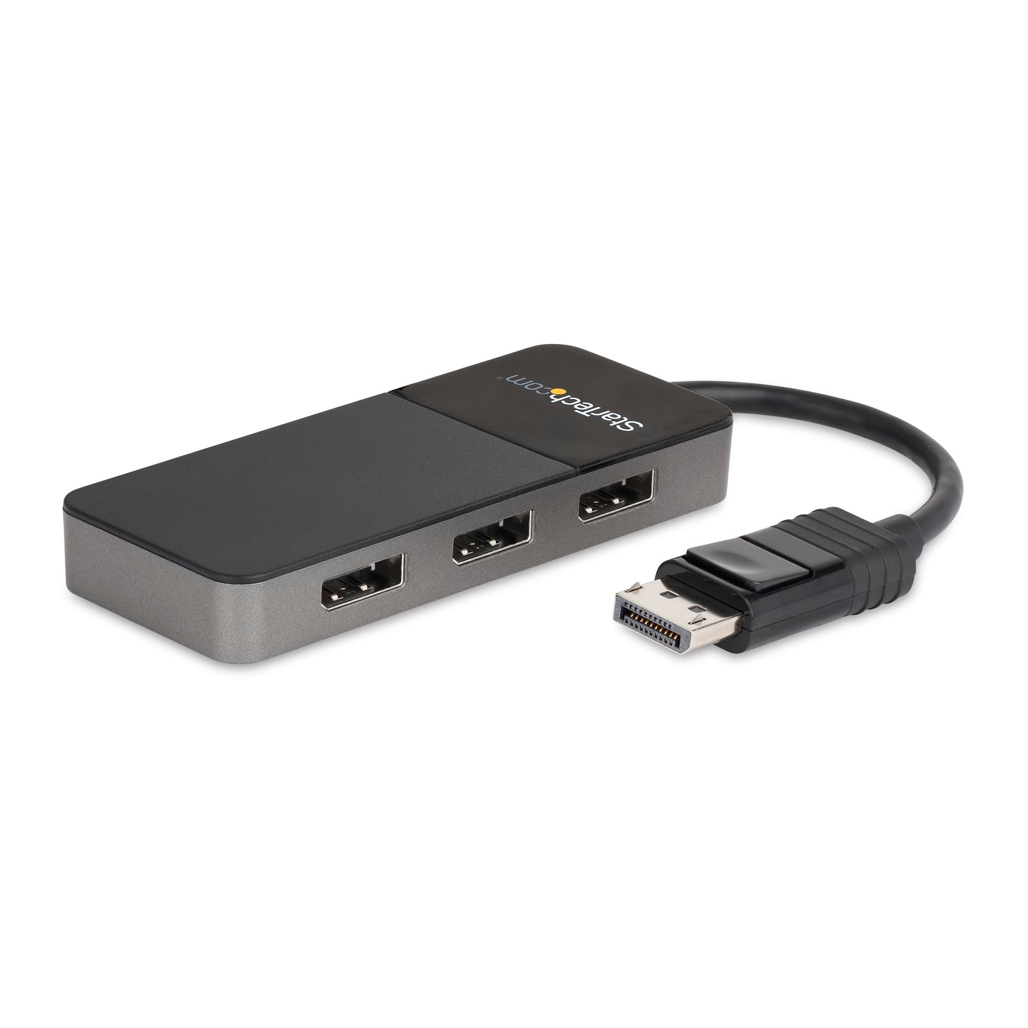 3-Port MST Hub - DisplayPort to 3x HDMI, Triple 4K 60Hz Monitors, DP 1.4 Multi-Monitor Video Adapter, 1ft (30cm) Built-in Cable, USB Powered, Windows Only