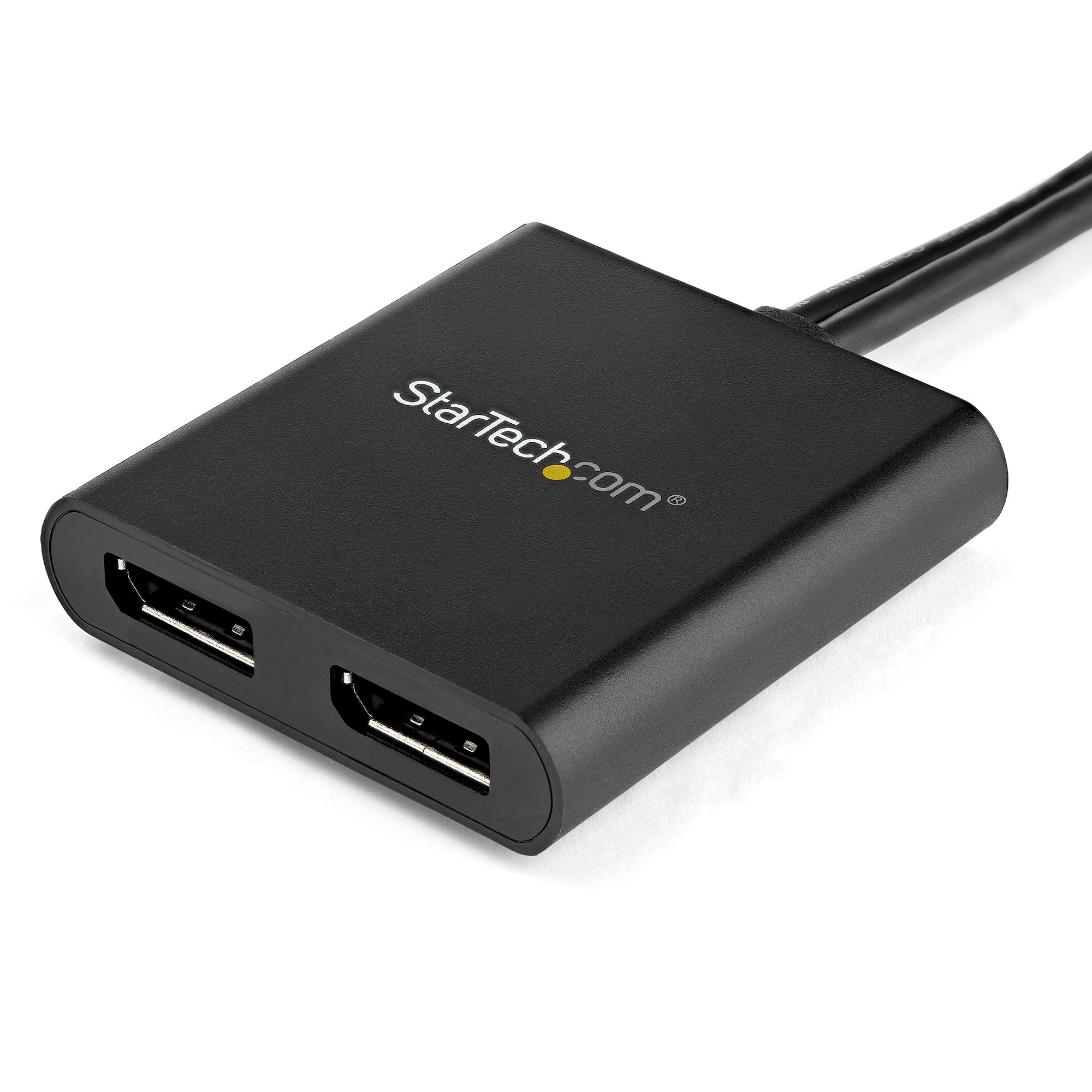 Dual-Monitor DisplayPort 1.2 Splitter, DisplayPort to 2x DP Multi-Monitor Adapter, Dual 4K 30Hz or 1080p 60Hz Computer MST Hub, USB Bus-Powered - Windows Only