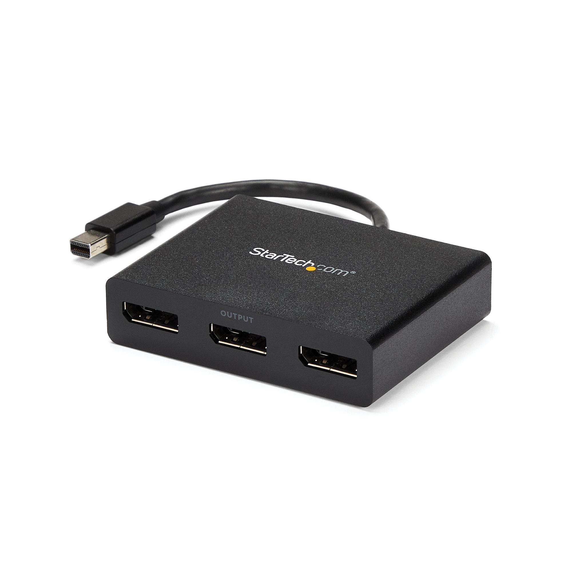 3-Port Multi Monitor Adapter - Mini DisplayPort to DisplayPort MST Hub, Dual 4K 30Hz & 1x 1080p - Video Splitter for Extended Desktop Mode on Windows Only - mDP 1.2 to 3x DP