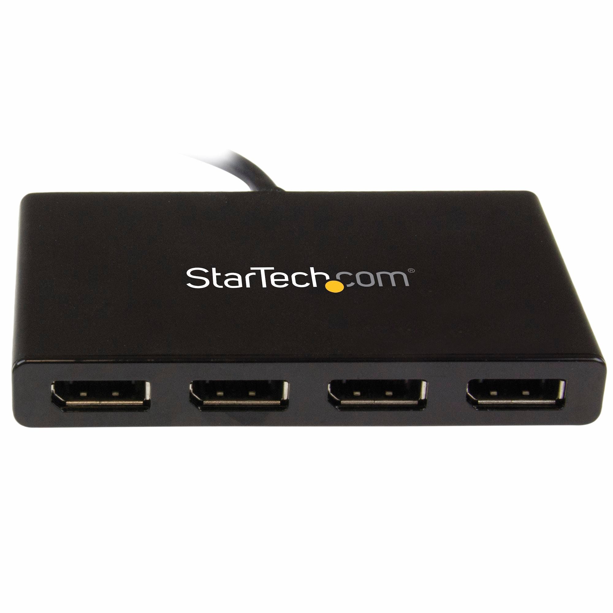 4-Port Multi Monitor Adapter - Mini DisplayPort to DisplayPort MST Hub - 4x 1080p - Video Splitter for Extended Desktop Mode on Windows PCs Only - mDP to Quad DP Monitors