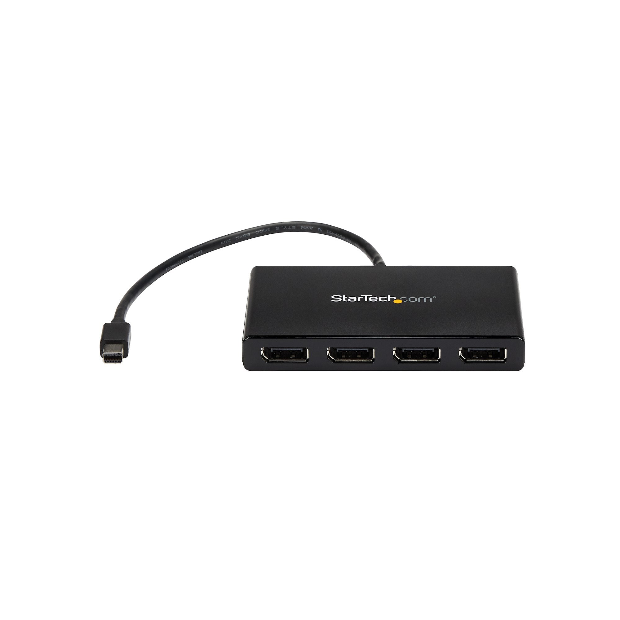 4-Port Multi Monitor Adapter - Mini DisplayPort to DisplayPort MST Hub - 4x 1080p - Video Splitter for Extended Desktop Mode on Windows PCs Only - mDP to Quad DP Monitors