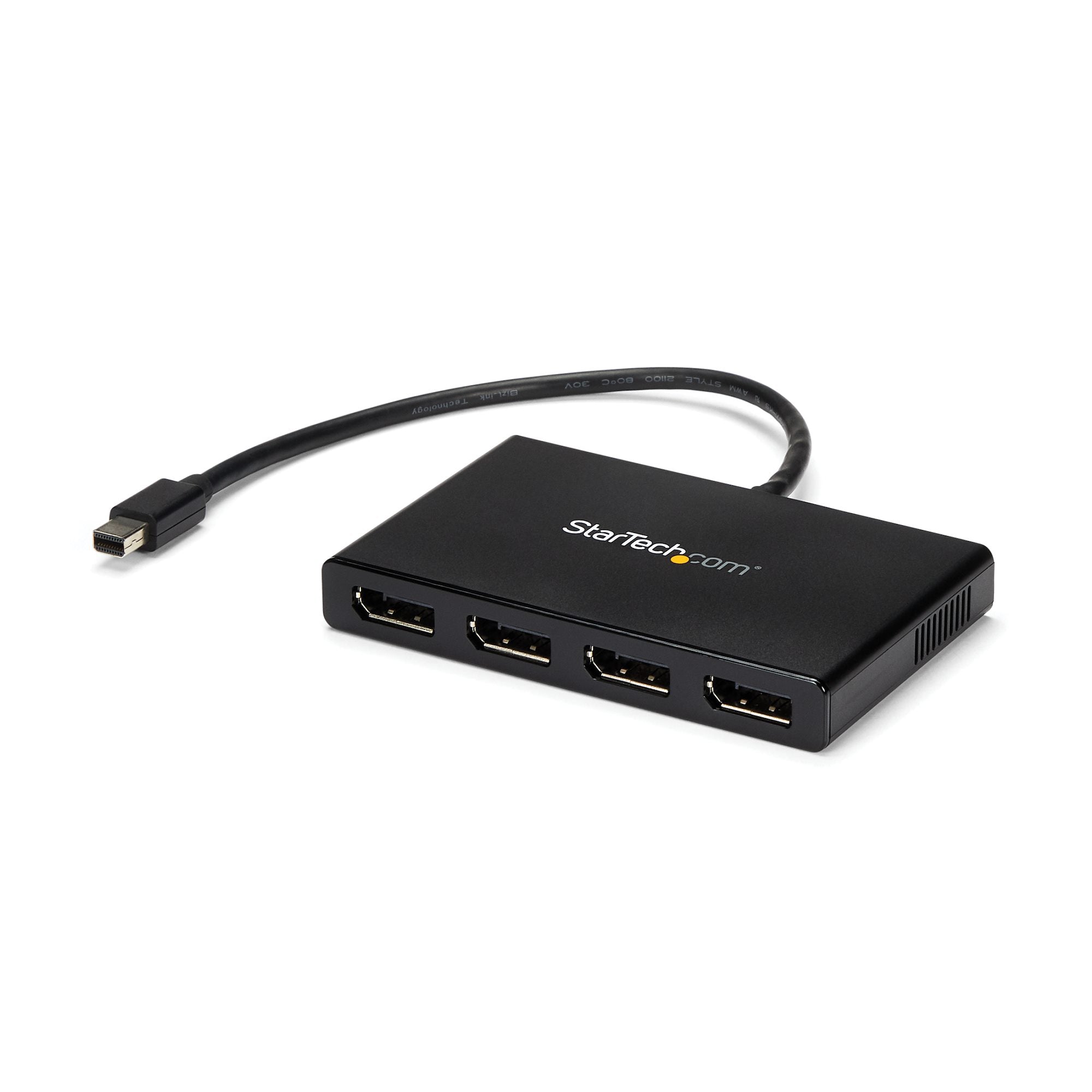 4-Port Multi Monitor Adapter - Mini DisplayPort to DisplayPort MST Hub - 4x 1080p - Video Splitter for Extended Desktop Mode on Windows PCs Only - mDP to Quad DP Monitors
