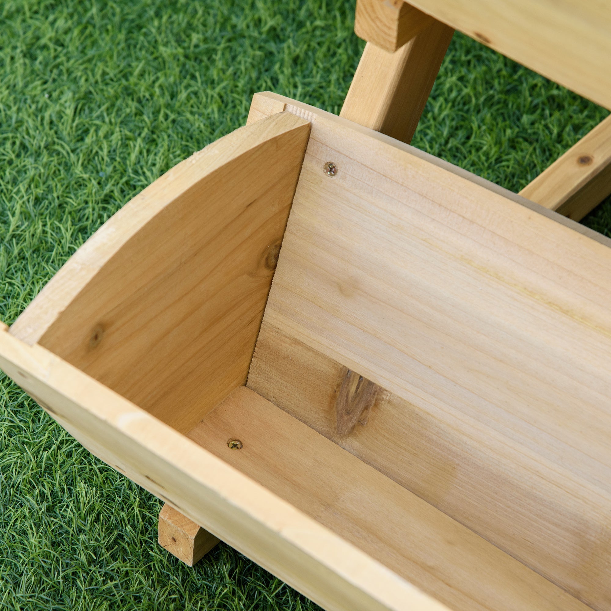 Outsunny 3-Tier Raised Vertical Garden Bed: Wooden Elevated Planter Kit for Flowers, Veggies & Herbs