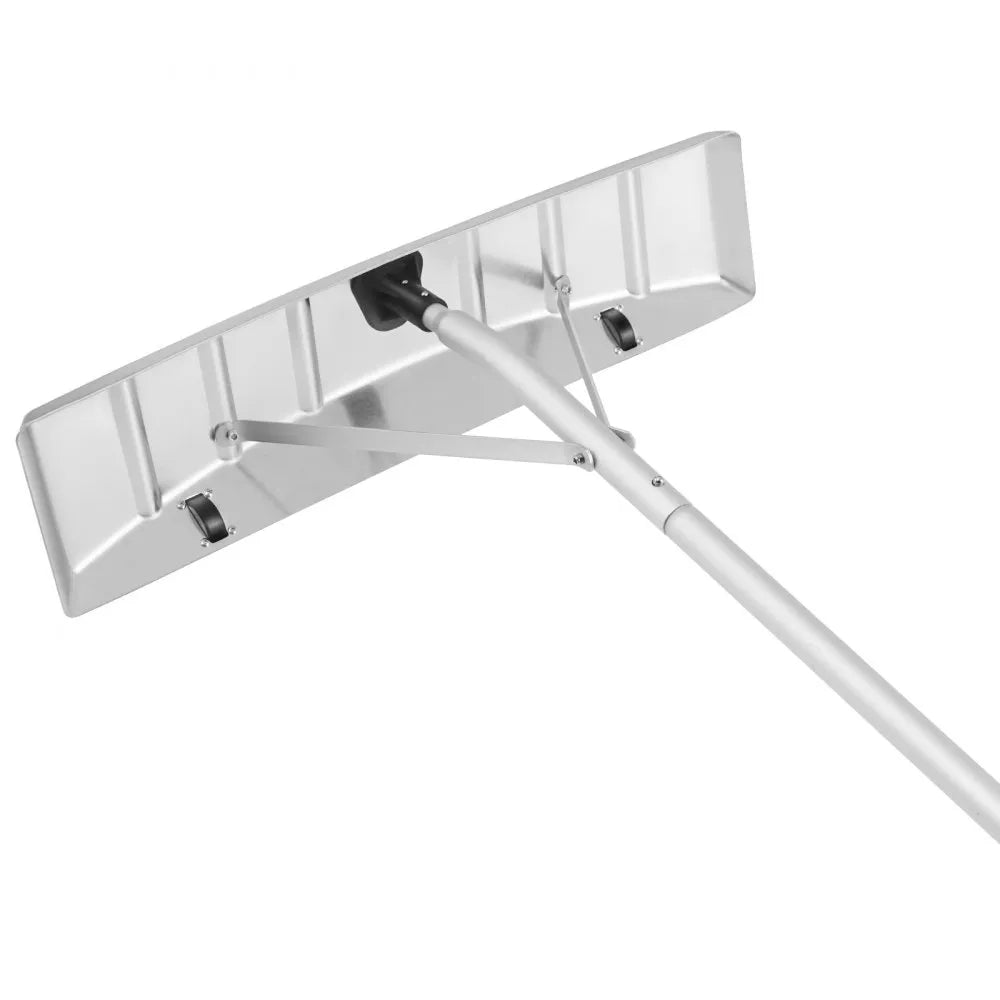 25-Inch Roof Snow Rake with 21 ft Reach, Aluminum Handle and Rolling Wheels