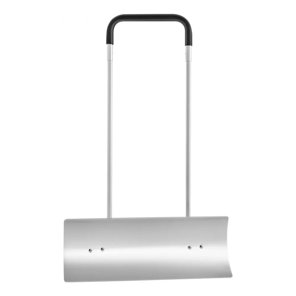 30-Inch Snow Shovel with Wheels, Metal Blade and U-Shaped Aluminum Alloy Handle