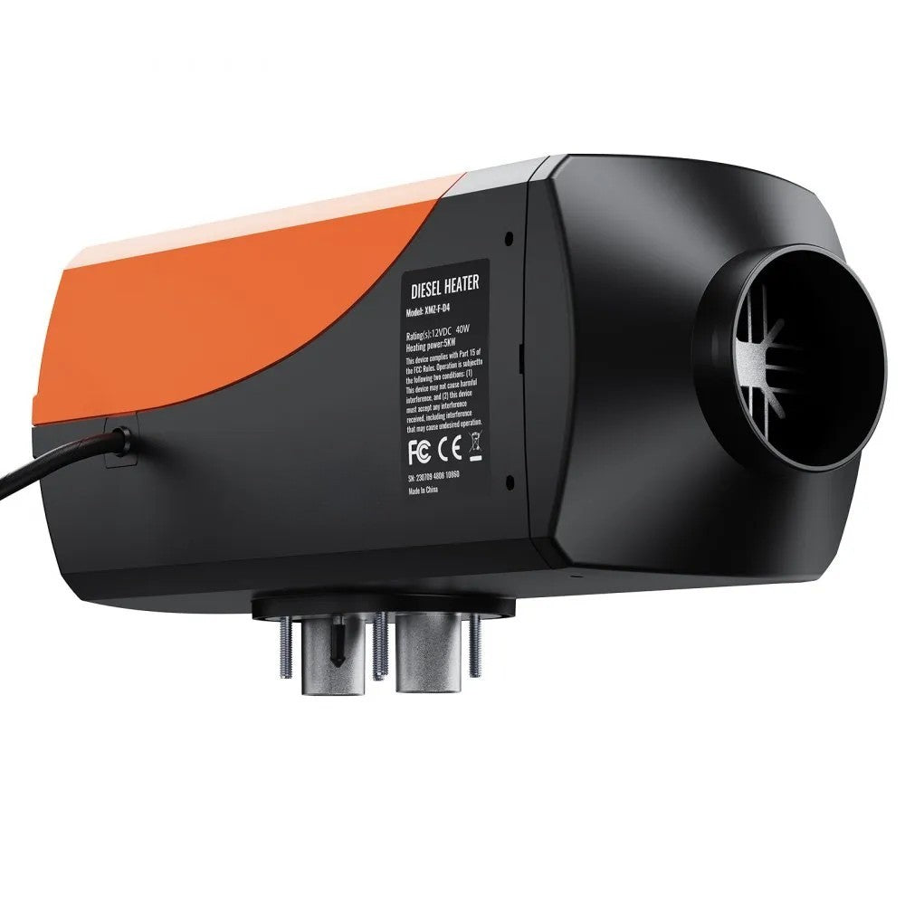 12V 5KW Diesel Air Heater with Remote Control, LCD Display and 10L Fuel Tank