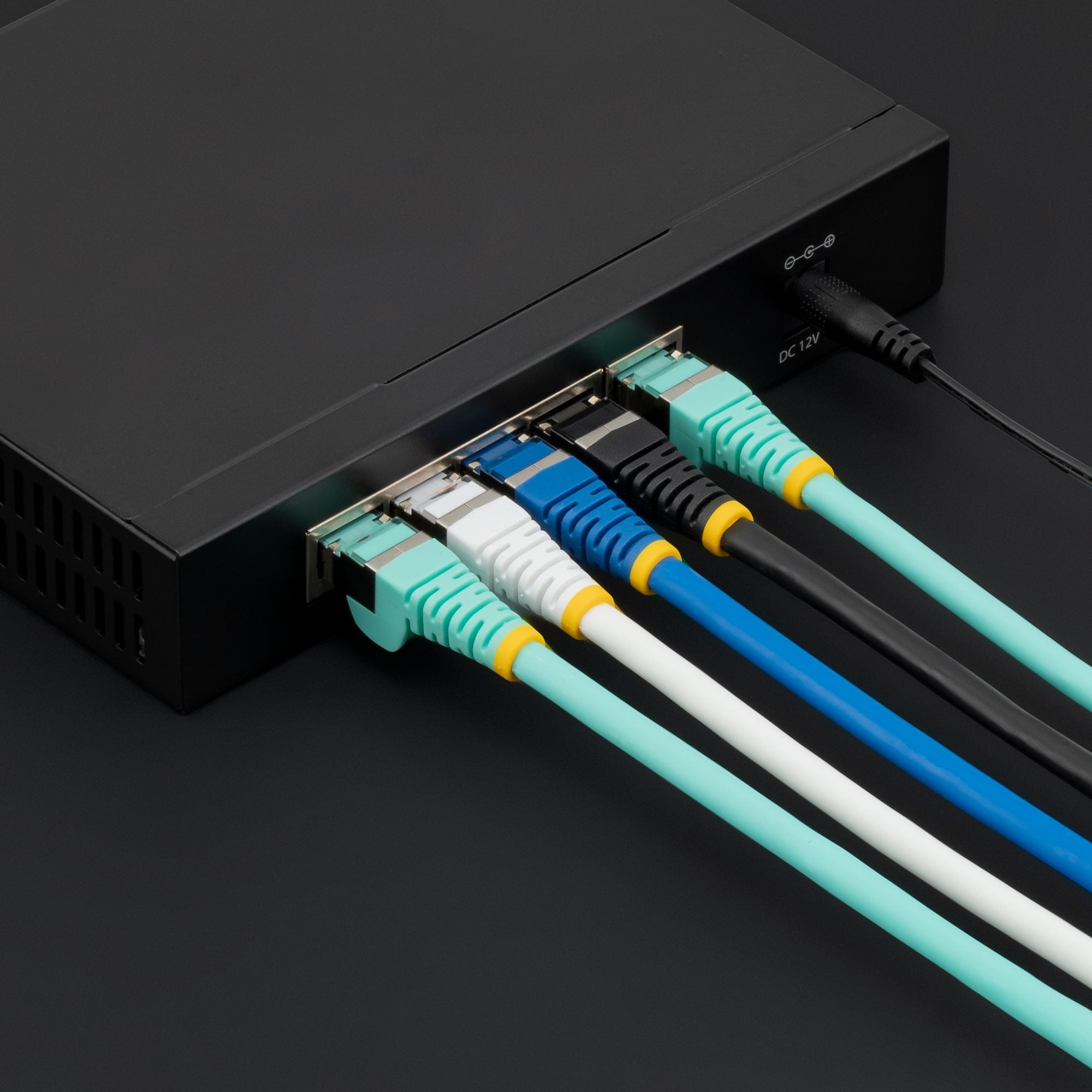 Yellow CAT6a Ethernet Cable, Snagless RJ45, 10GbE, 100W PoE++, S/FTP, LSZH, 27AWG Pure Bare Copper Wire, 500MHz, Shielded Network Patch Cord w/Strain Reliefs, Fluke Tested/ETL Verified