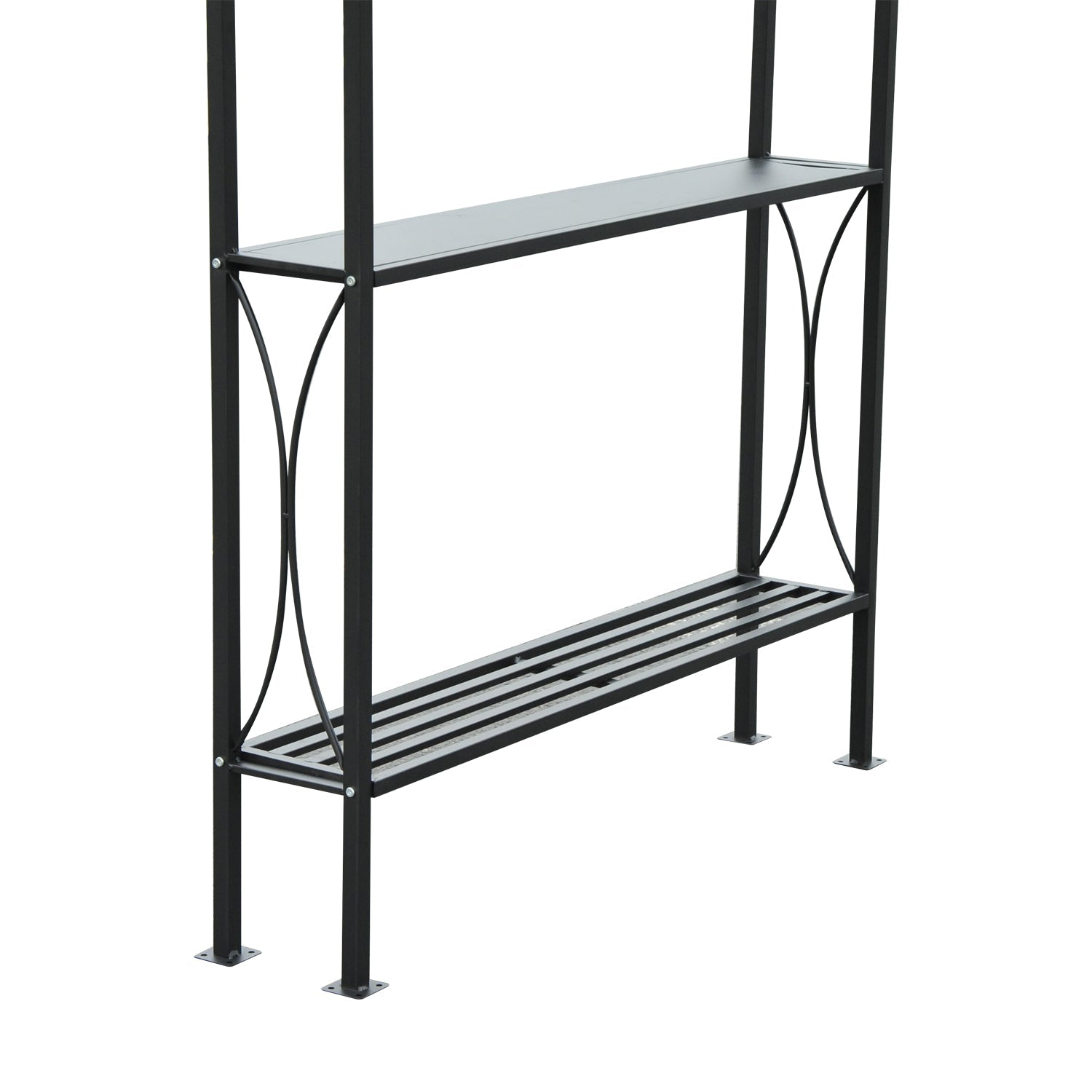 Outsunny BBQ Gazebo Tent 8x5ft Outdoor Grill Canopy Garden Sun Shade with Shelf