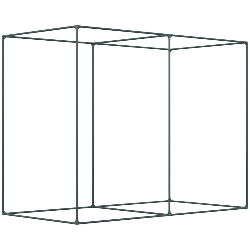 6.5 x 3.3ft Crop Cage, Garden Plant Protector with Single Zippered Door, Storage Bag and Ground Stakes, Black