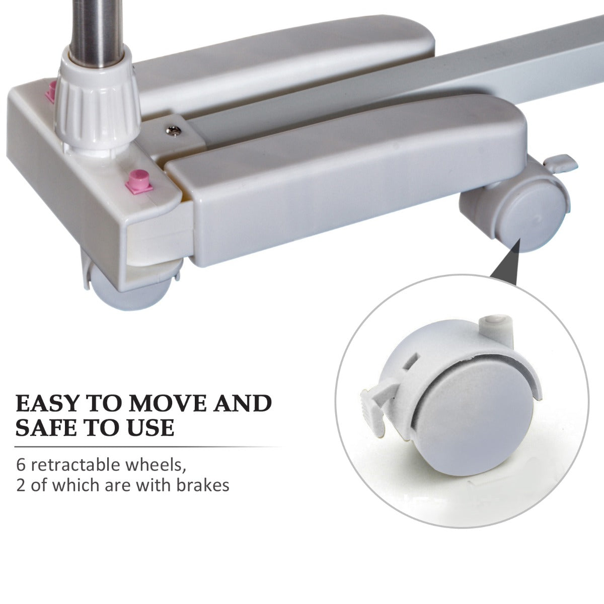 Homcom Stainless Steel Clothes Drying Rack Laundry Hanging Rack Portable Rolling Foldable Clothes Towel Holder With 4 Layers