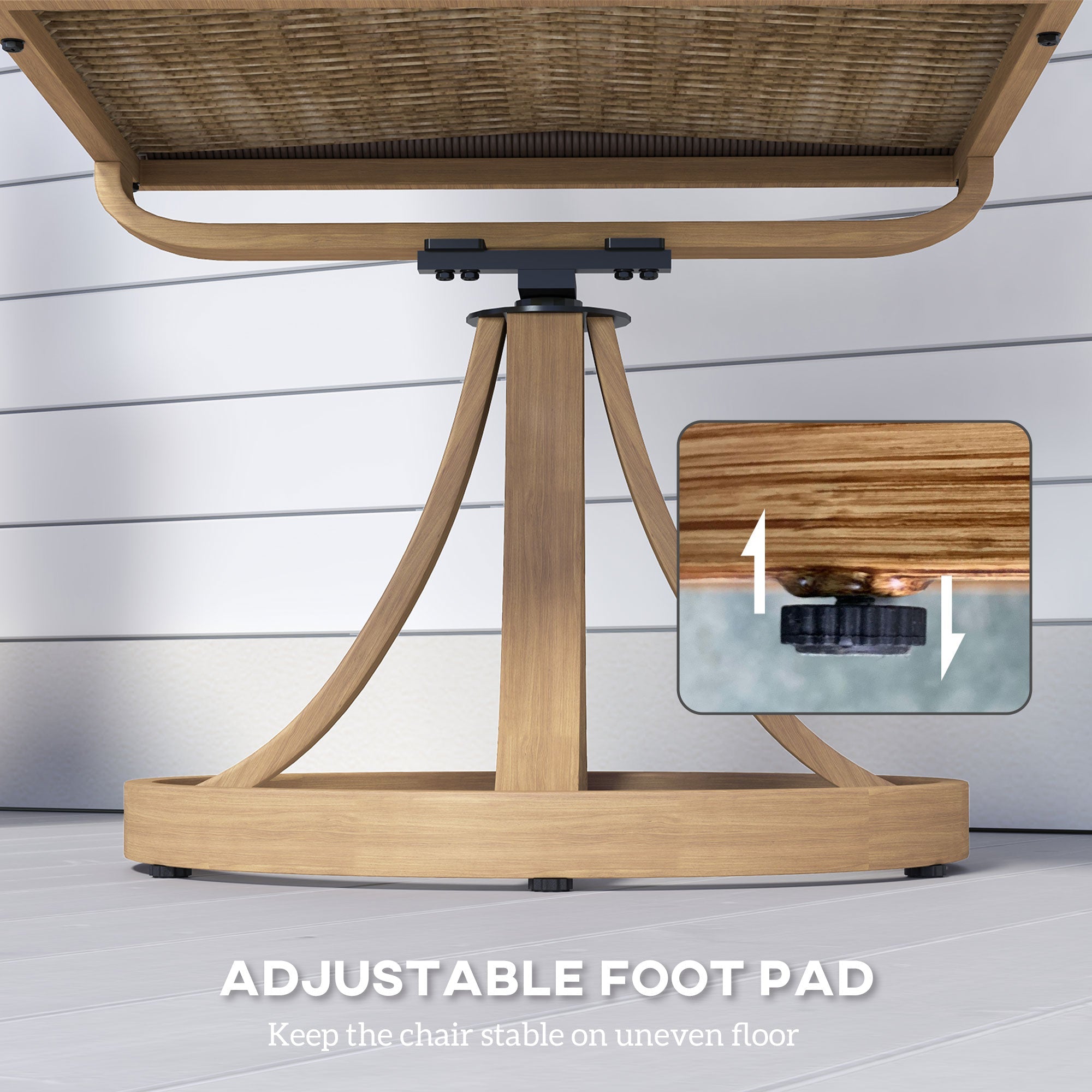 Outsunny Outdoor Swivel Dining Chairs Set of 2, Patio Rattan Chairs with Soft Cushions for Garden, Backyard, Poolside, Khaki