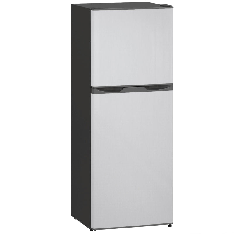 🧊 4.6 Cu. Ft Double Door Mini Fridge with Freezer – Black or Silver