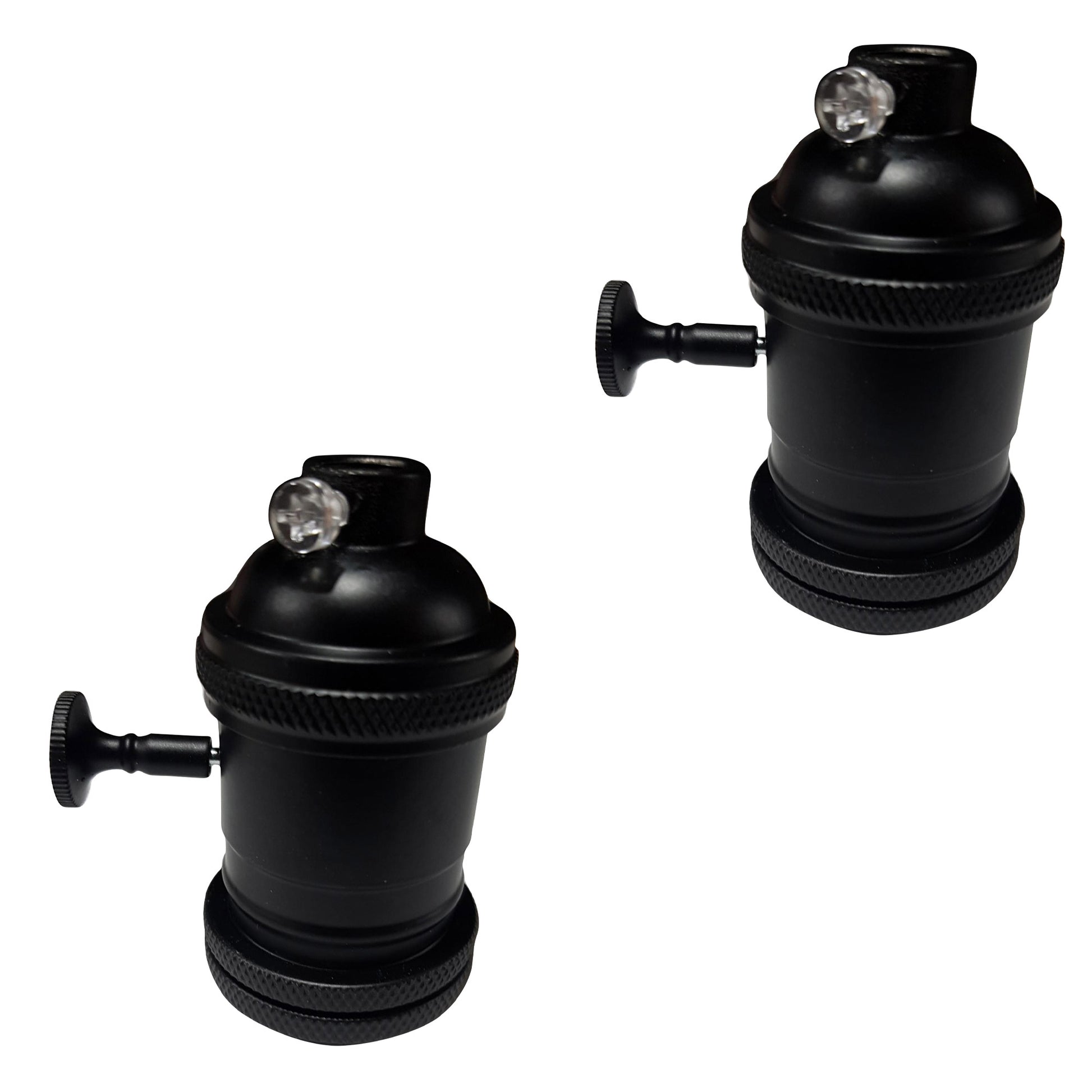 Vintage Metal Bulb Socket Lamp Holder With Switch And Screw~1753