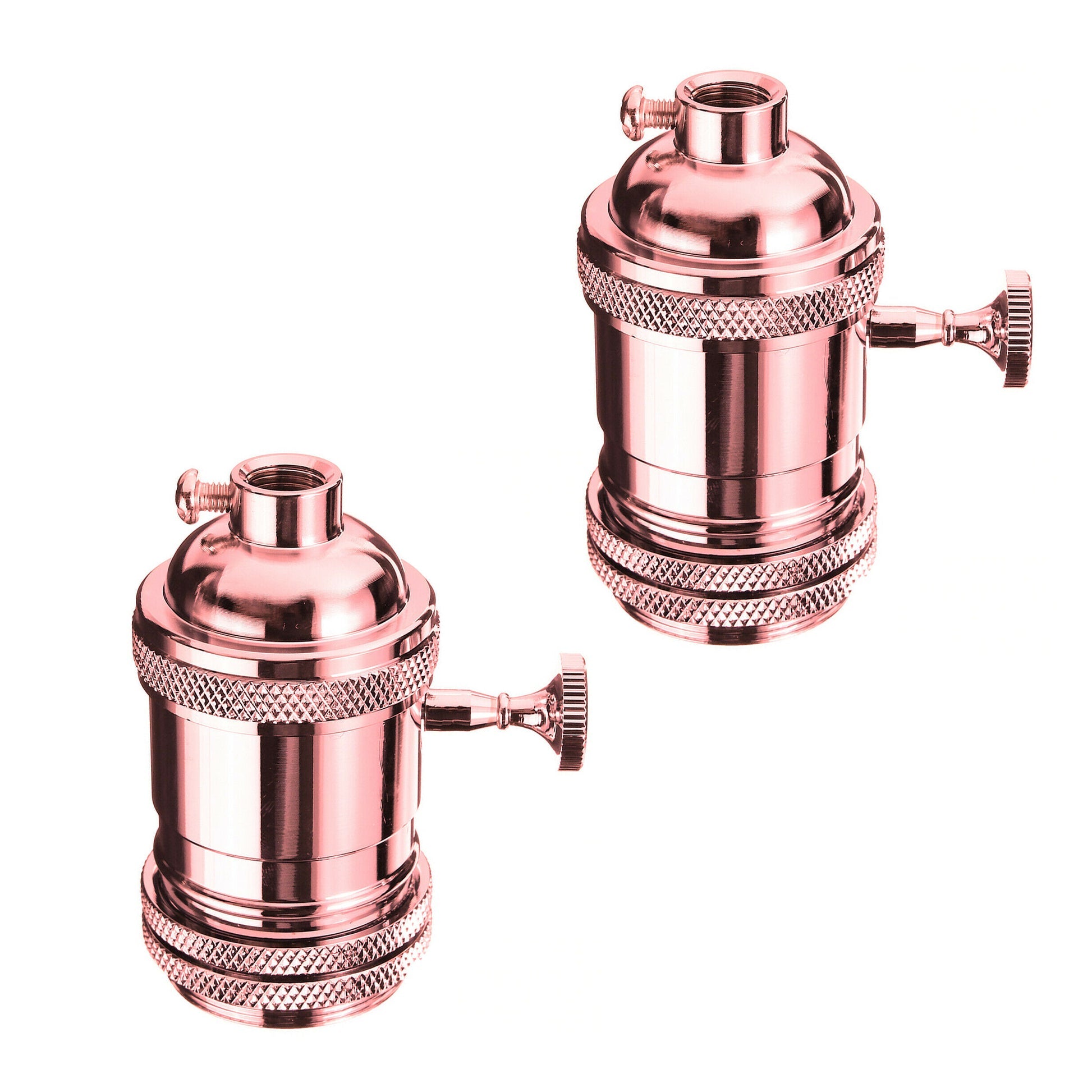 Vintage Metal Bulb Socket Lamp Holder With Switch And Screw~1753